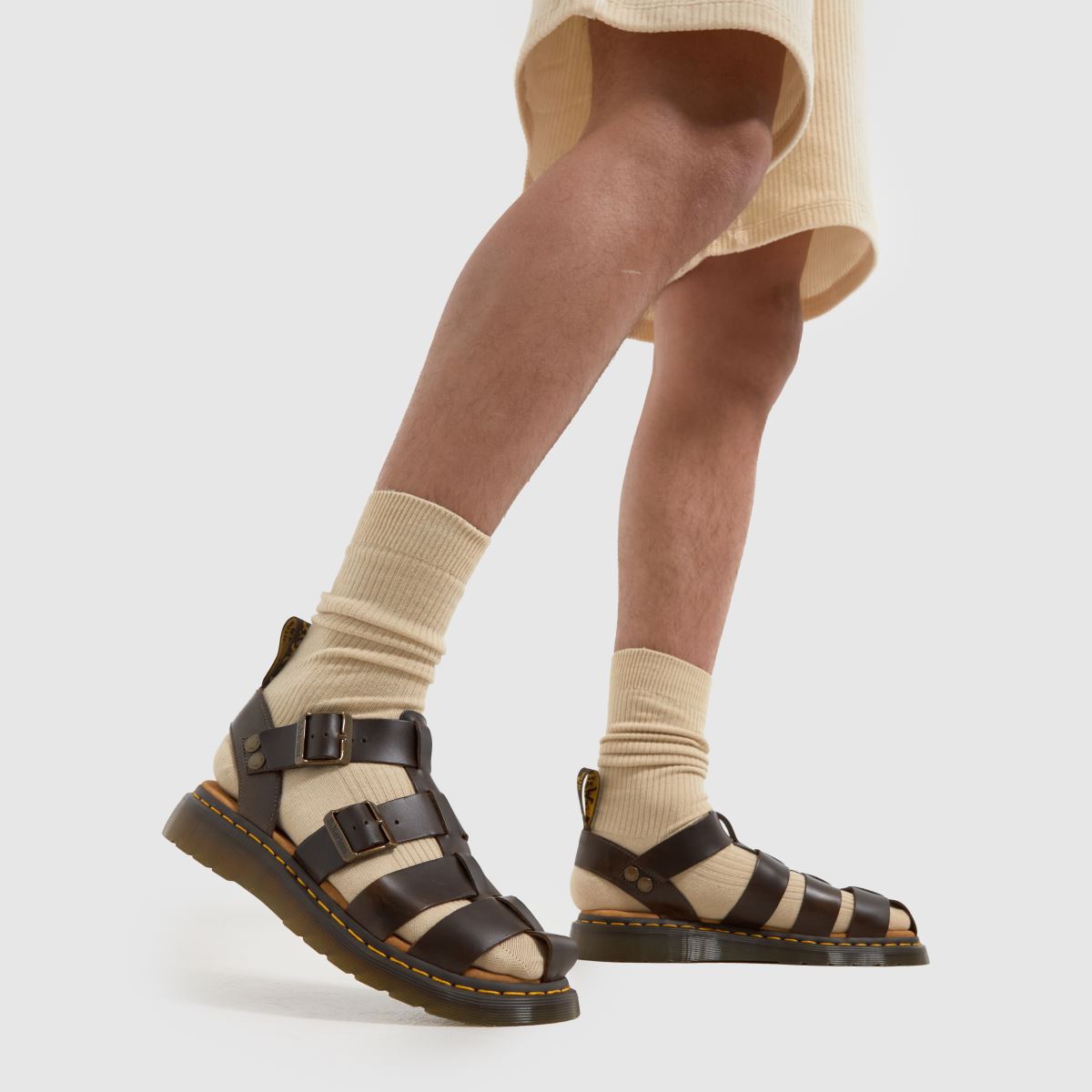 Dr Martens – Garin sandaler i mörkbrun