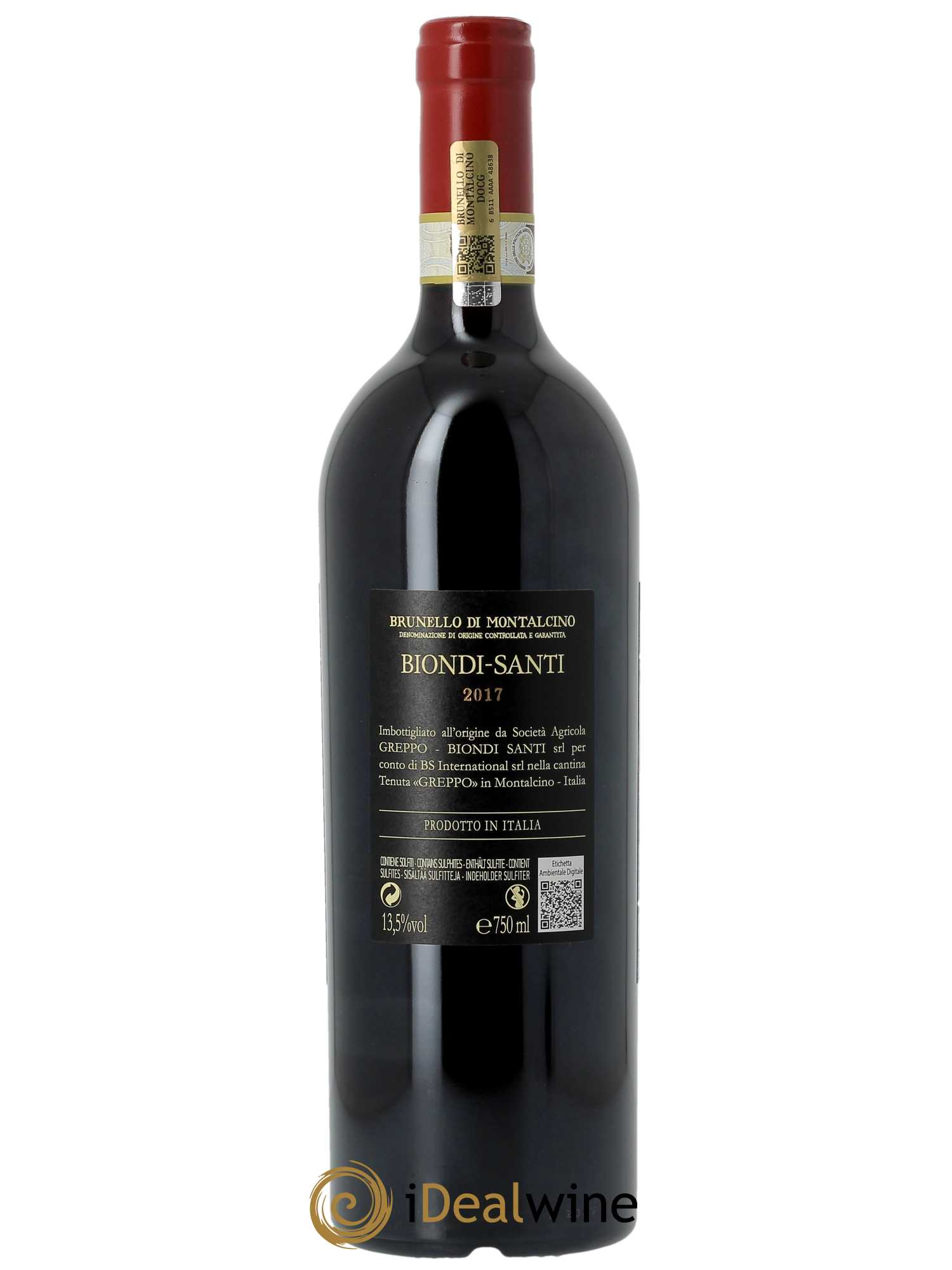 Brunello di Montalcino DOCG Biondi-Santi Tenuta Greppo  2017 - Lot de 1 Bouteille
