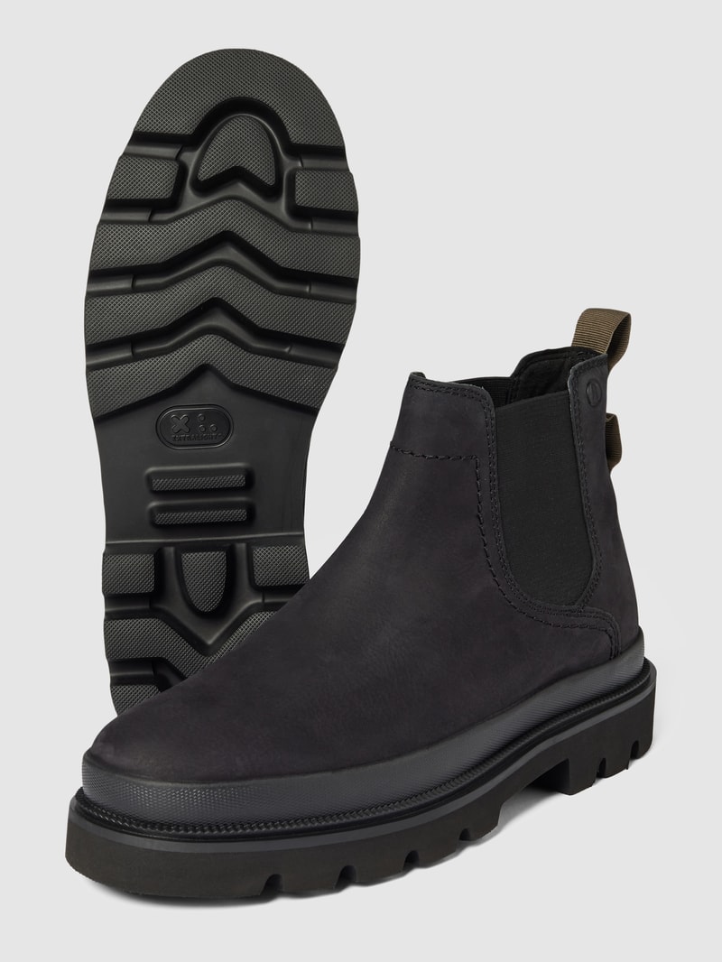 Chelsea Boots aus Leder Modell 'BADELL' in schwarz