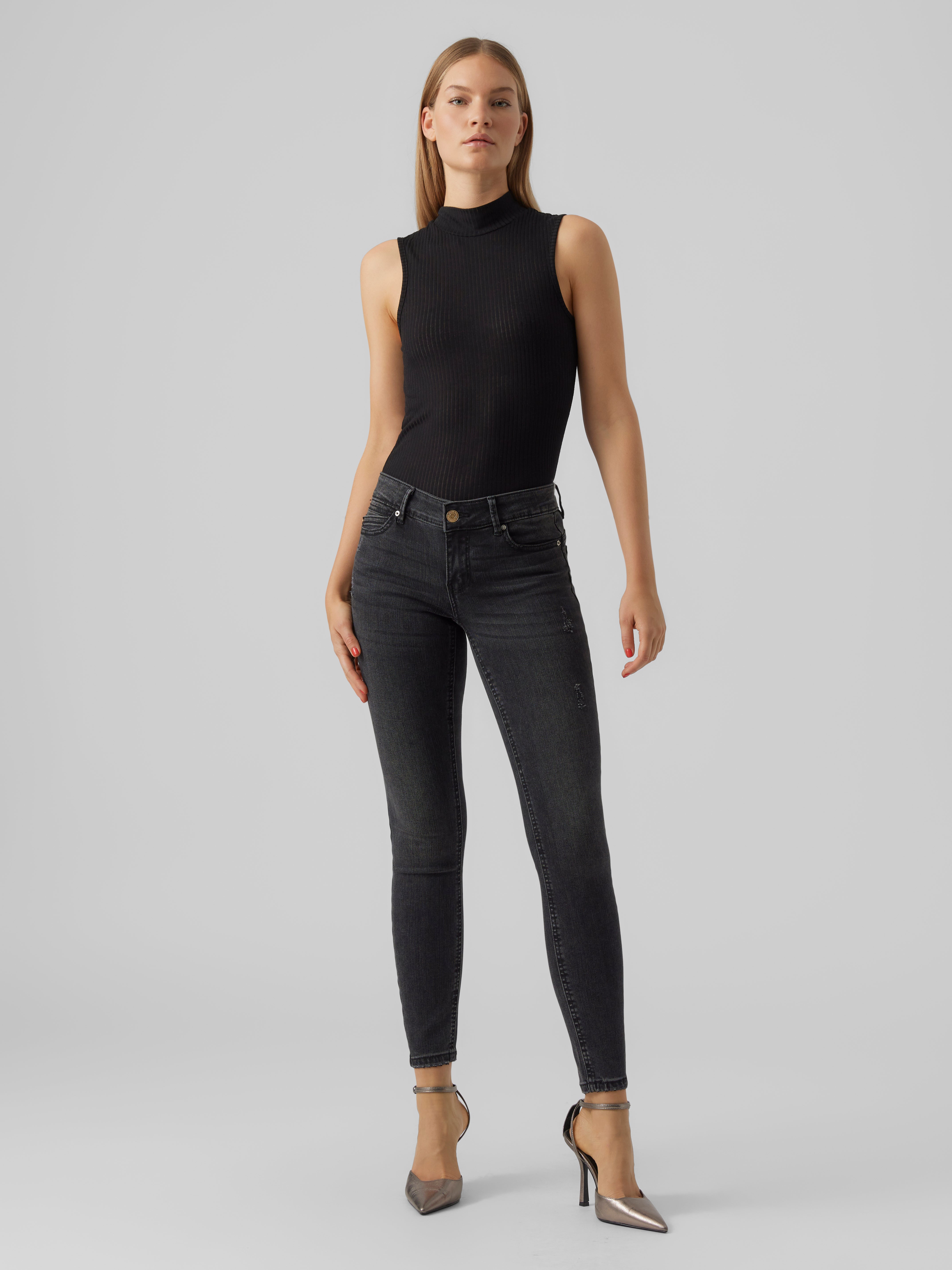 VMROBYN Niedrige Taille Skinny Fit Jeans