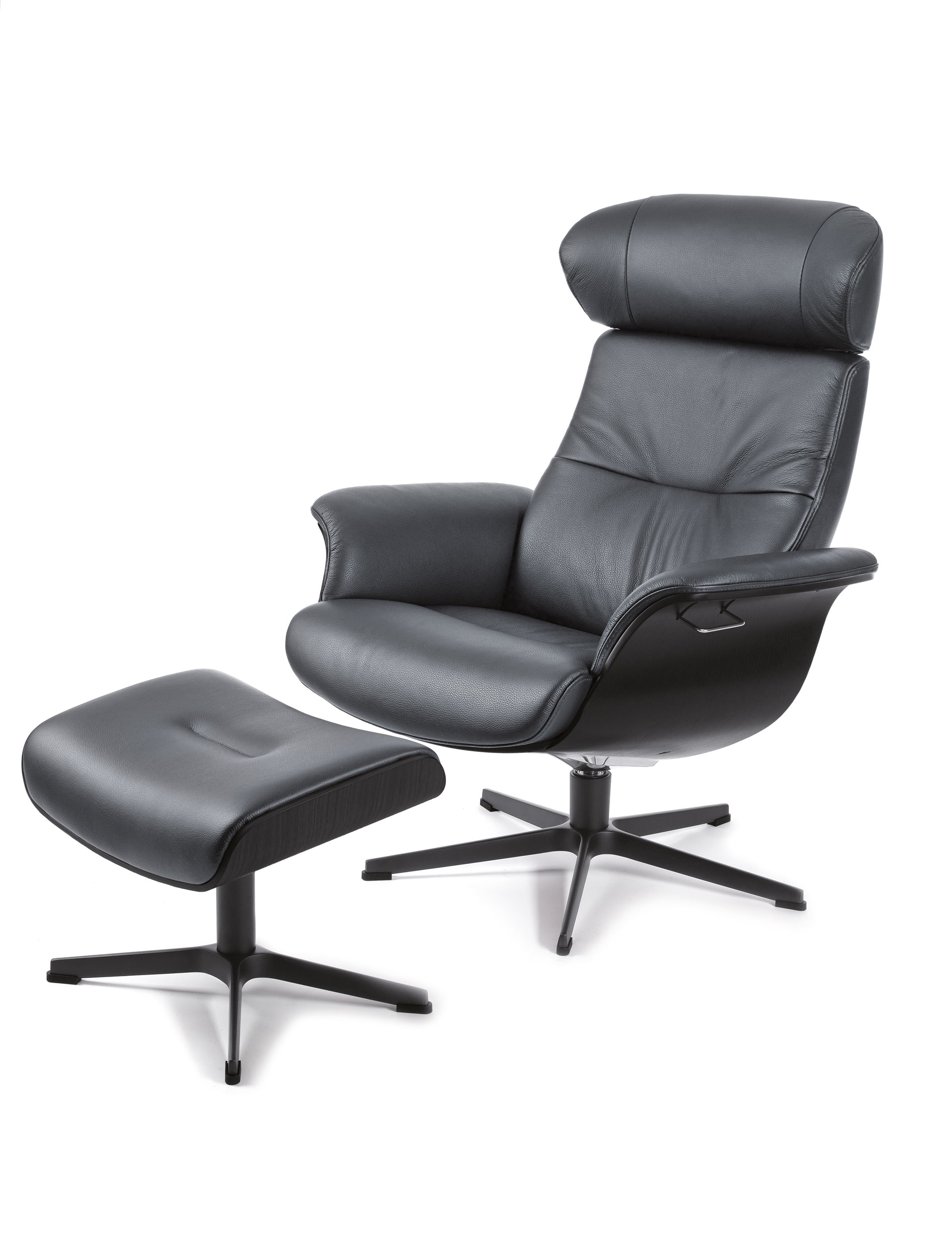 Drehsessel mit Hocker