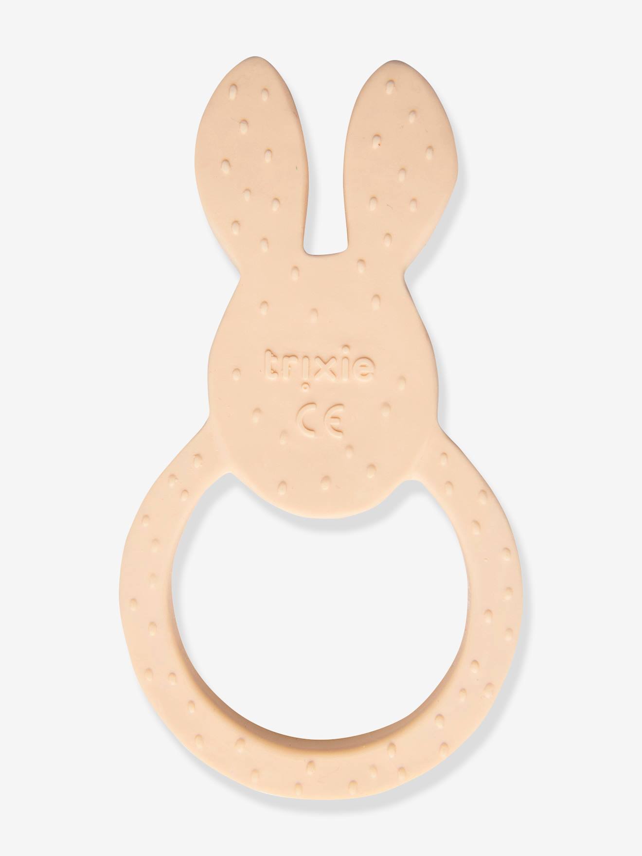 Natural rubber round teether