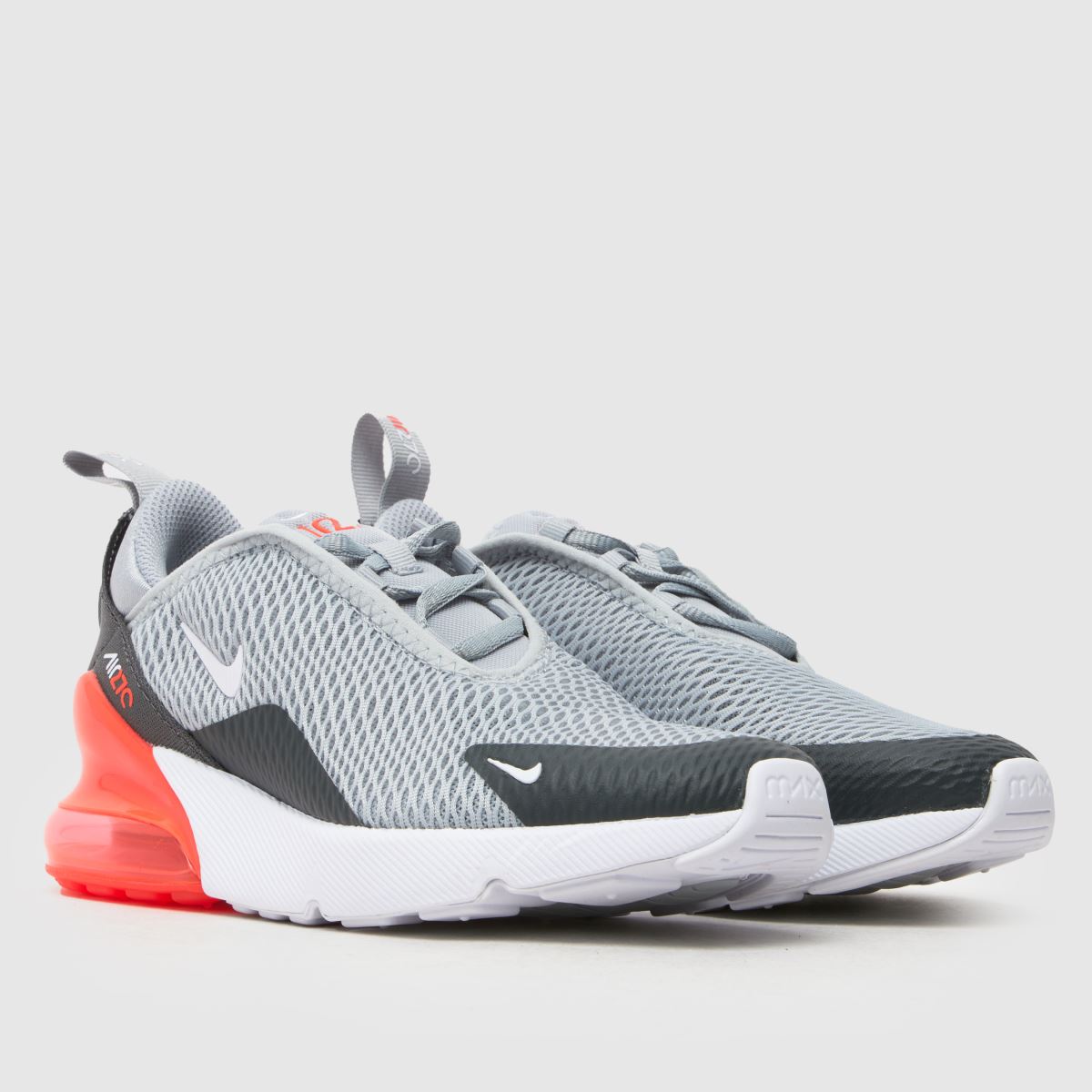 Nike grå multifärgade Air Max 270 Pojkar Junior träningsskor