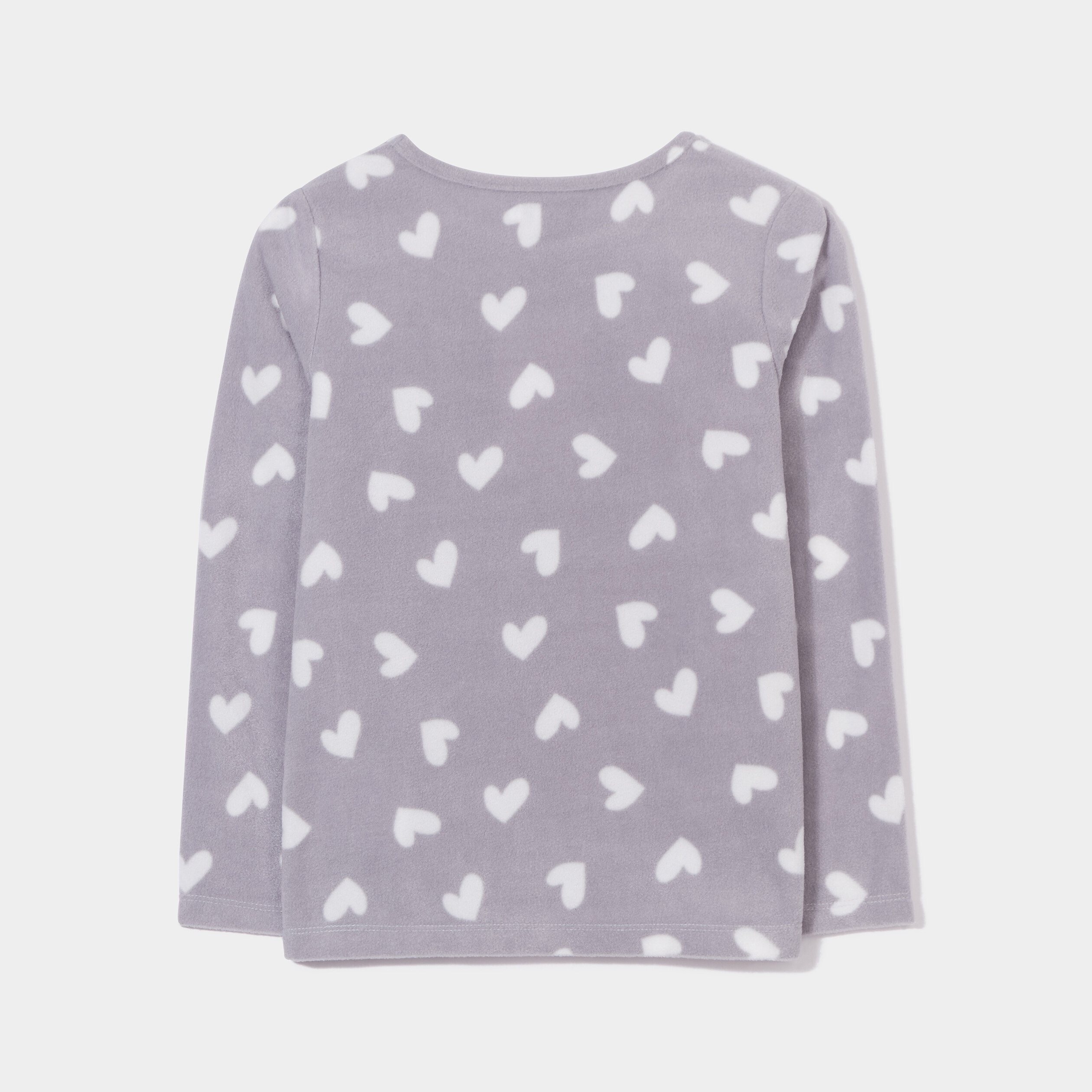 Ensemble pyjama pantalon pilou gris fille | La Halle