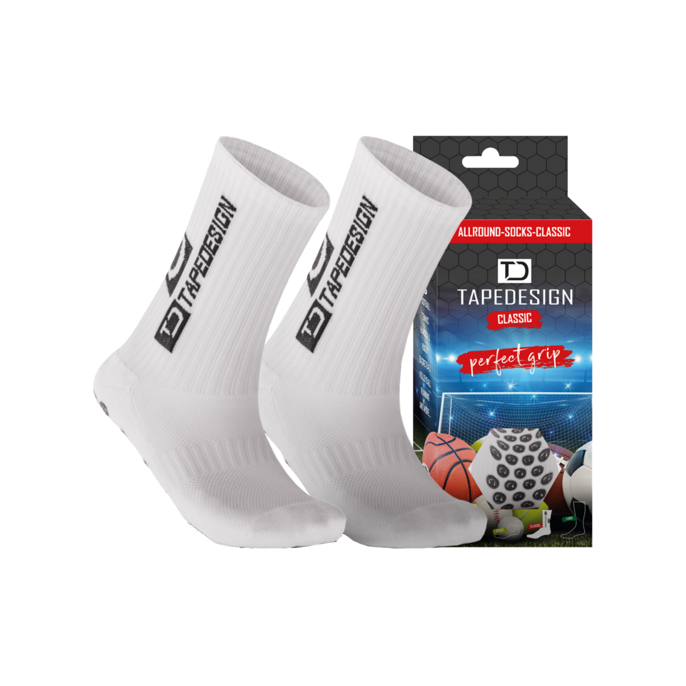 Tapedesign Socks Socken Weiss F001