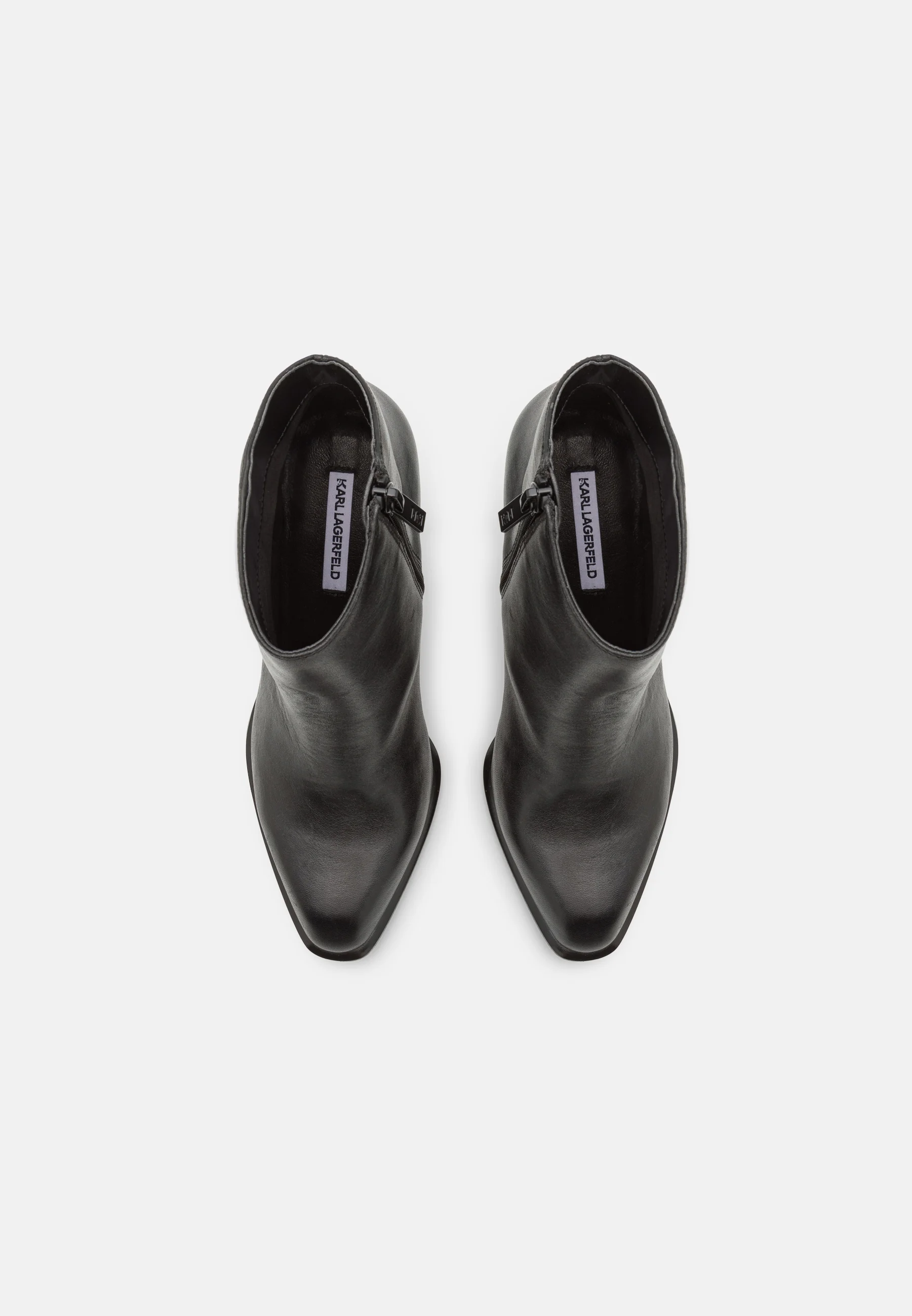 BOTINES CORTOS CON CREMALLERA Y TACÓN IKON DE KARL LAGERFELD - Botines