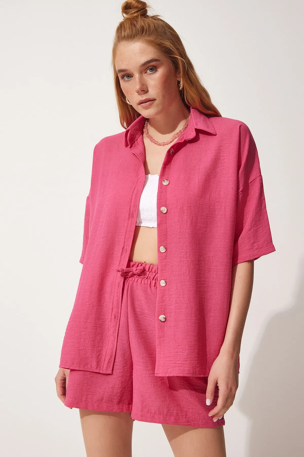 Happiness İstanbul  Zweiteiler - Rosa - Regular Fit