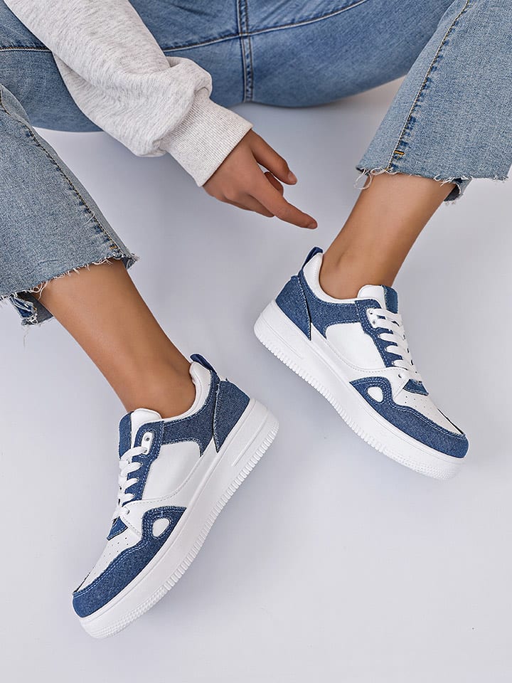 Sixth Sens Sneakers in Blau/ Weiß günstig kaufen
