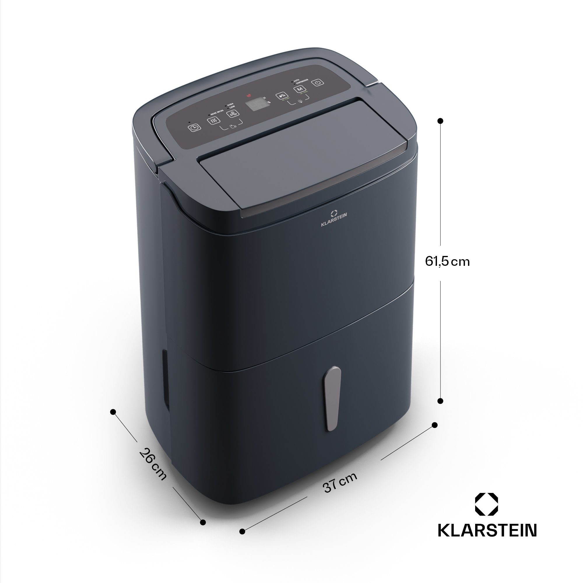 Klarstein Luftentfeuchter DryFy Connect 50 Luftentfeuchter, elektrisch WiFi Kompression 50l/d 45-55m²