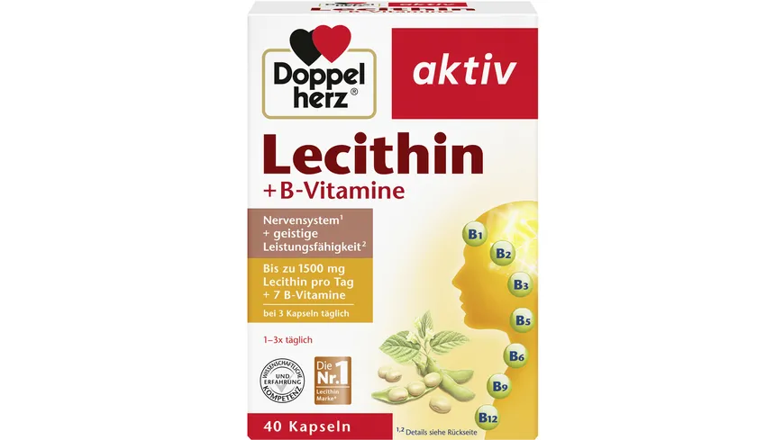 Doppelherz Lecithin + B-Vitamine 40 Kapseln