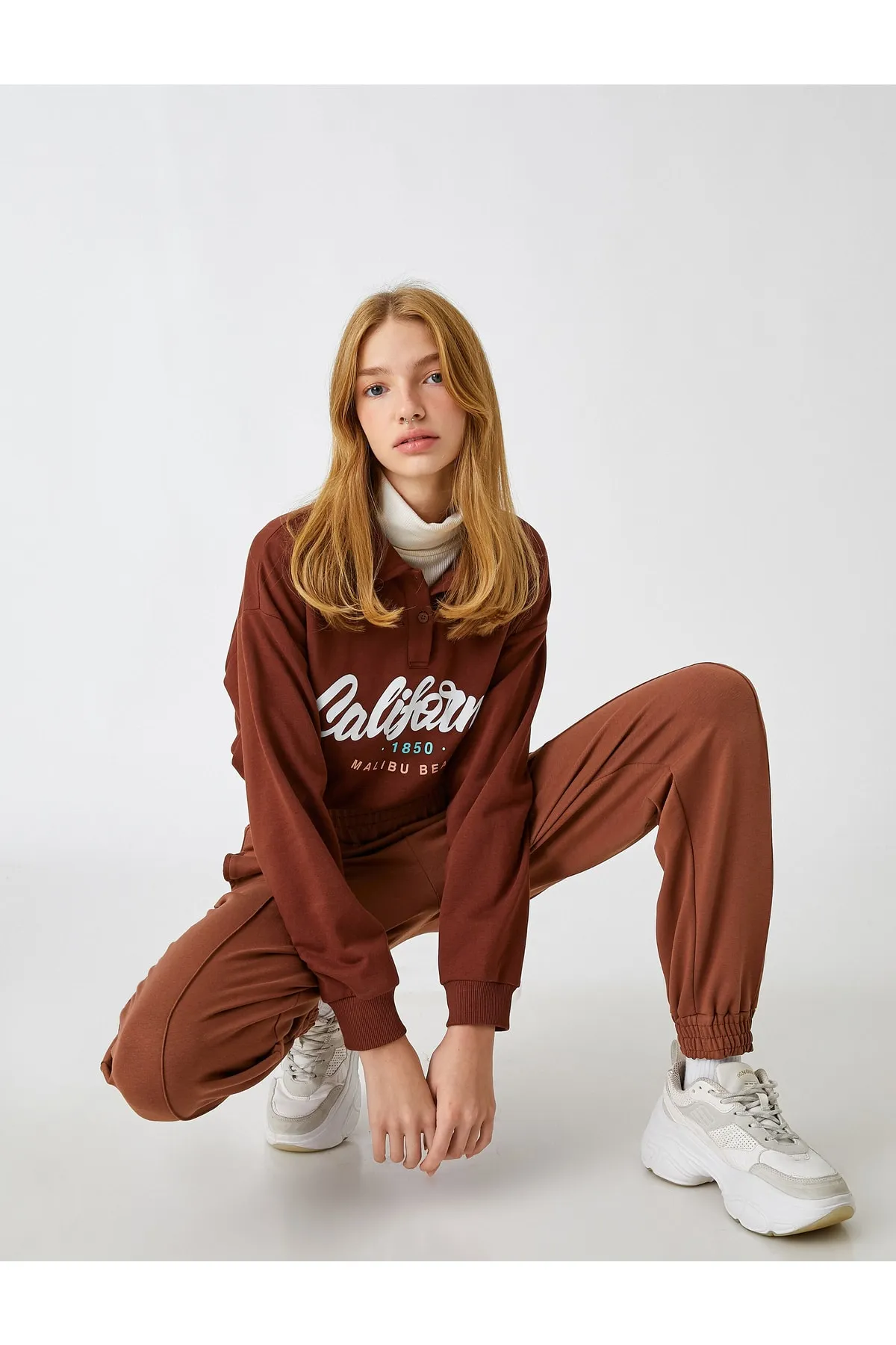 Koton  Jogger-Jogginghose mit hoher Taille