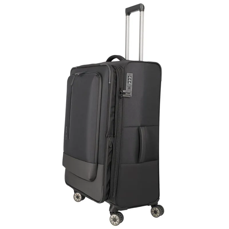 Travelite CROSSLITE Trolley L (77 cm) - Schwarz