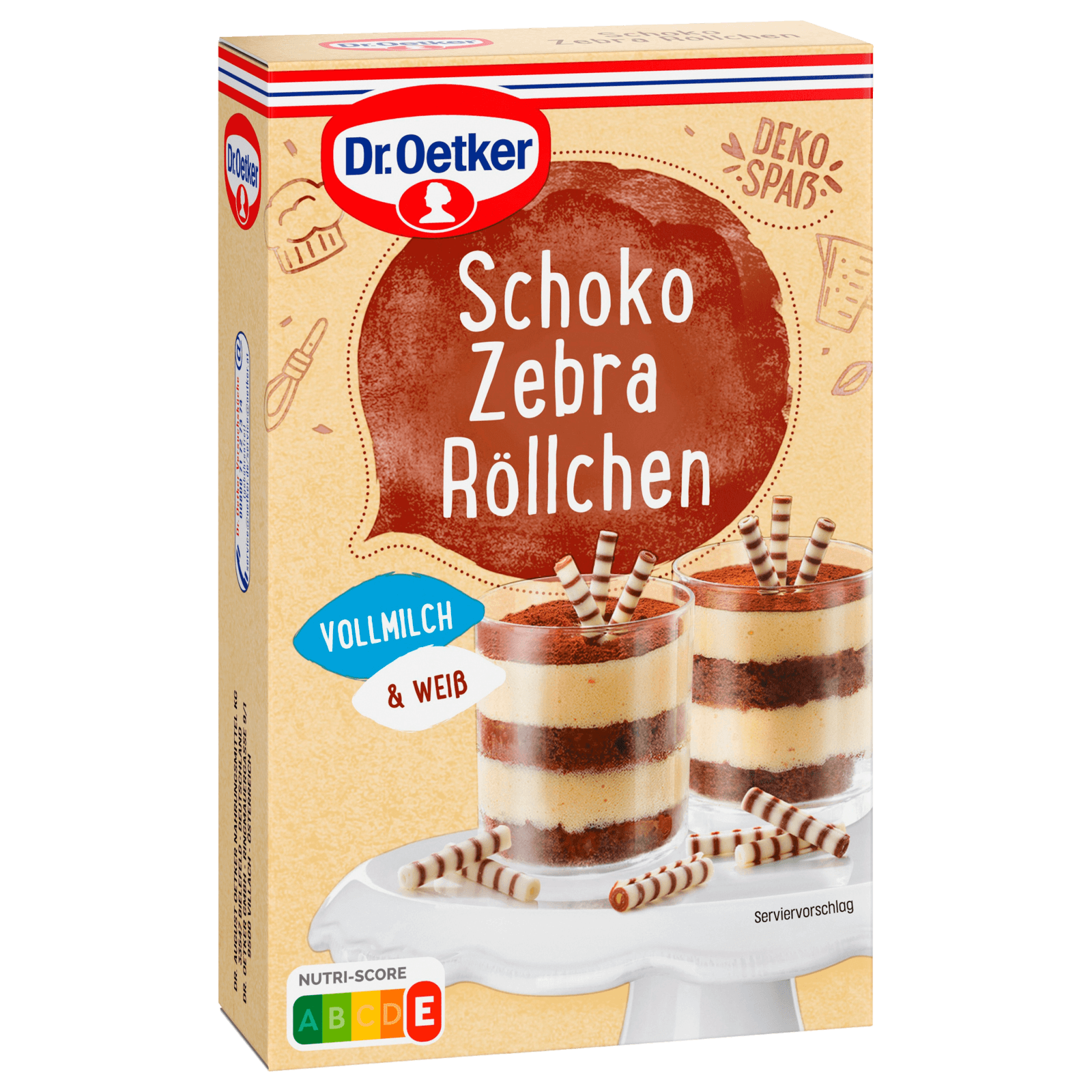 Dr. Oetker Schoko Zebra-Röllchen 75g