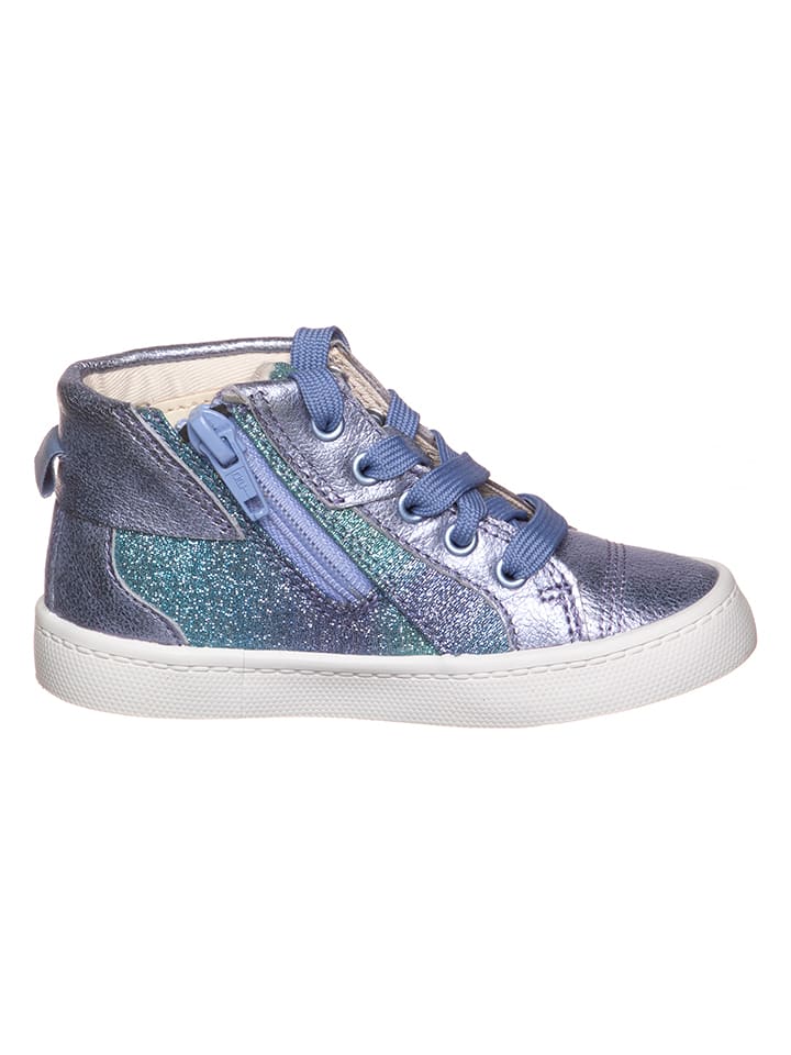 Clarks Leder-Sneakers in Lila günstig kaufen
