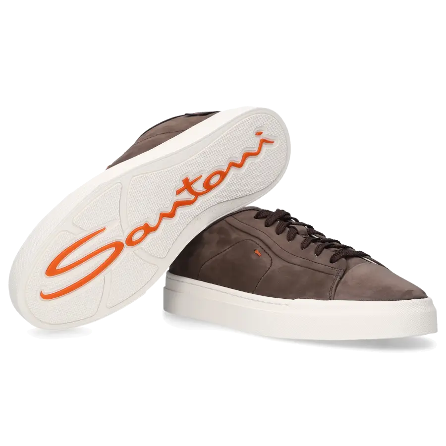 Santoni - Sneaker low 21628 Nubukleder - braun