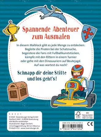 Malspaß für coole Jungs ab 4 Jahren