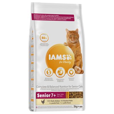 IAMS for Vitality Ältere Katzen mit Frischem Huhn