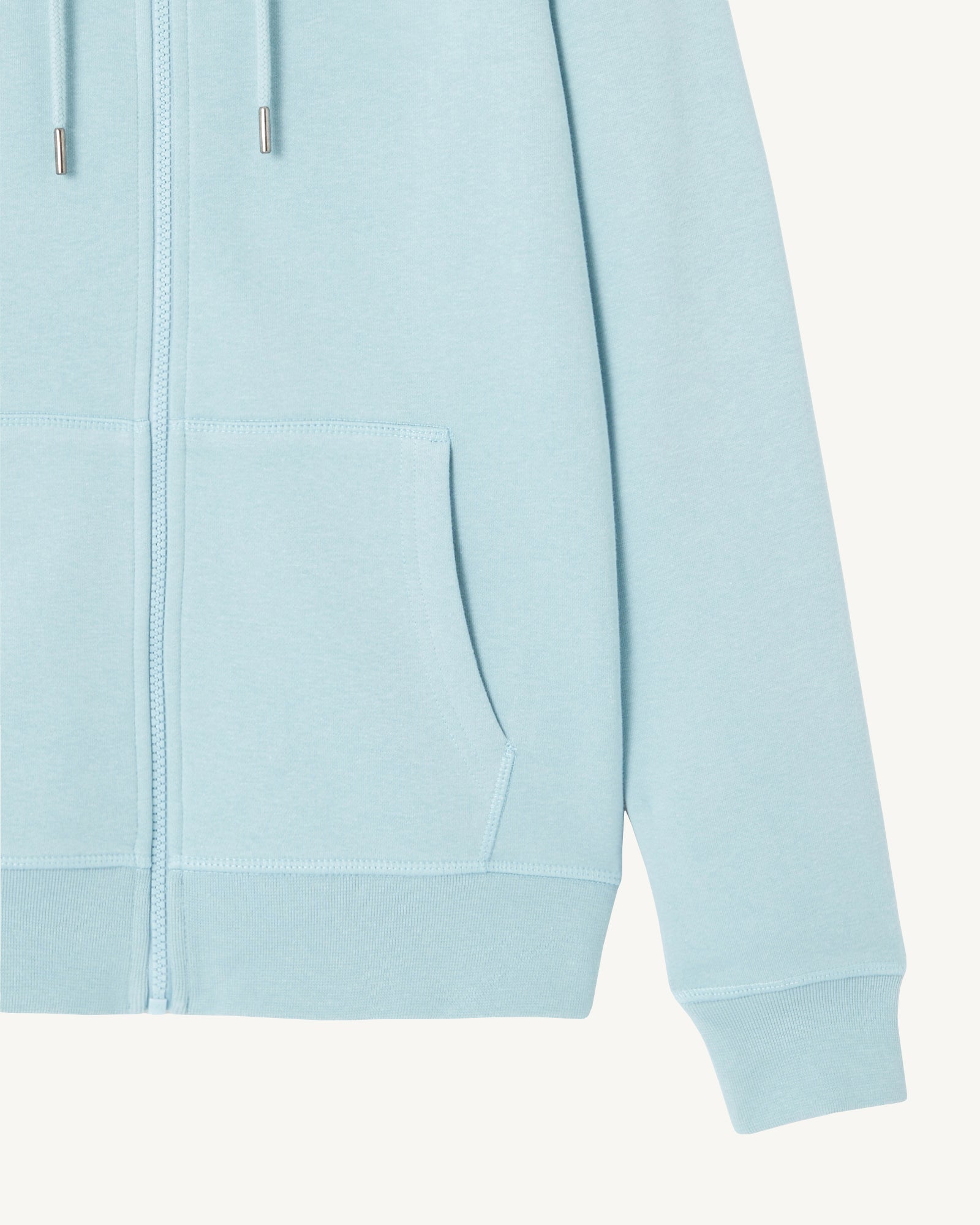 Sweat à capuche en coton biologique Iceberg bleu Oaxaca