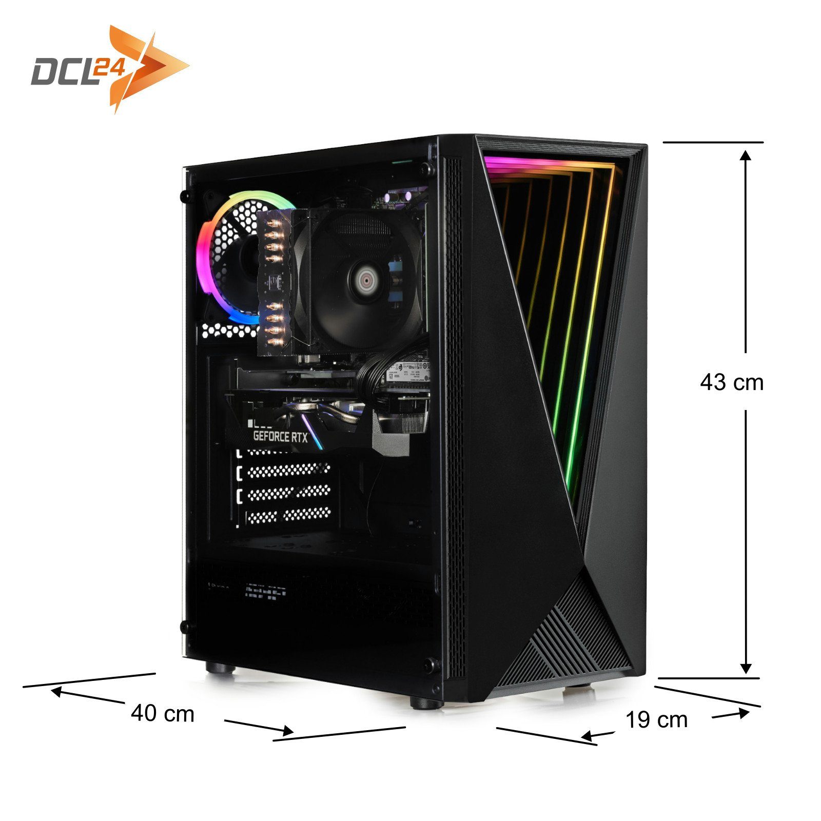 dcl24.de RGB Gaming-PC-Komplettsystem (27,00