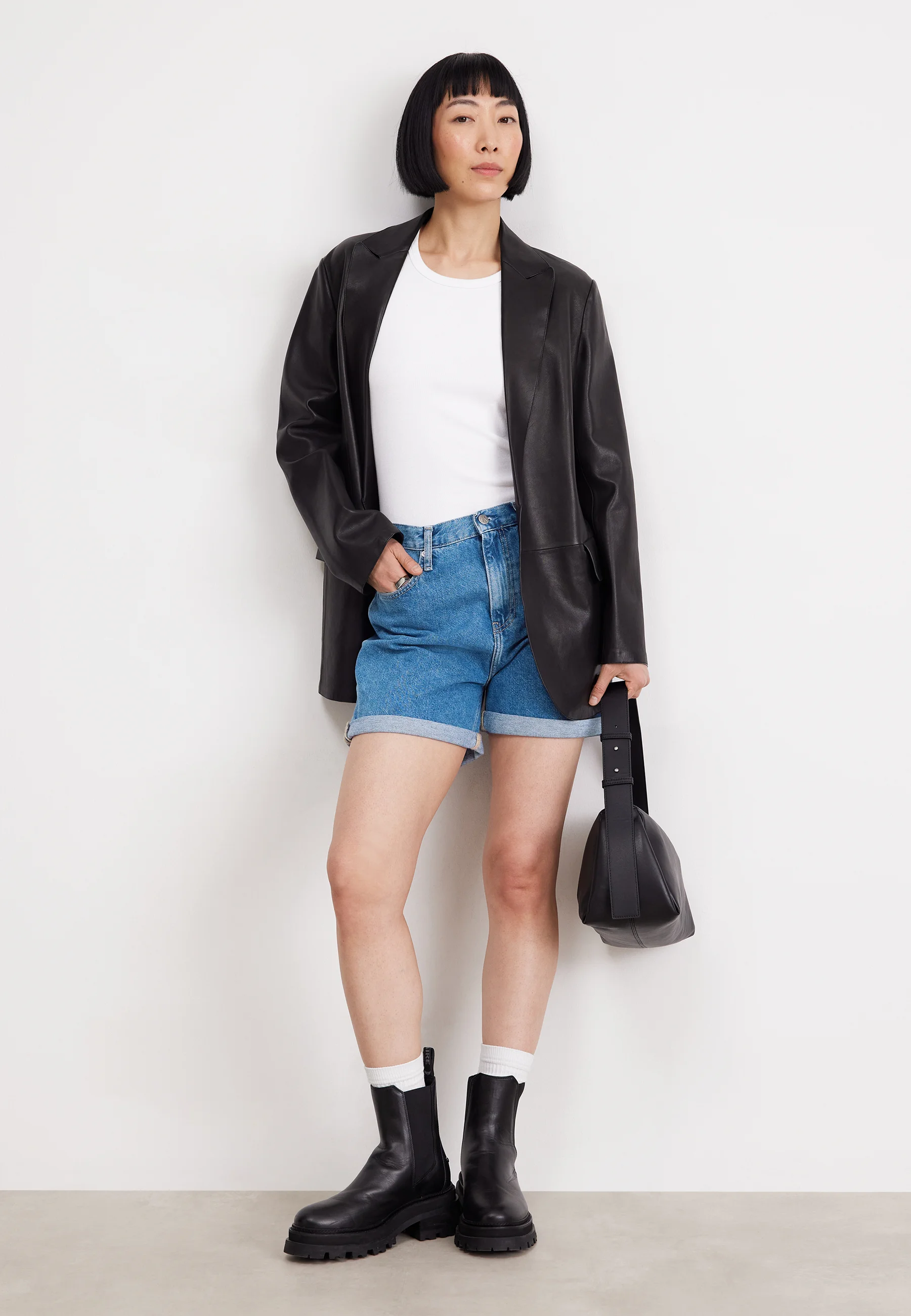 Calvin Klein Jeans MOM - Shorts vaqueros