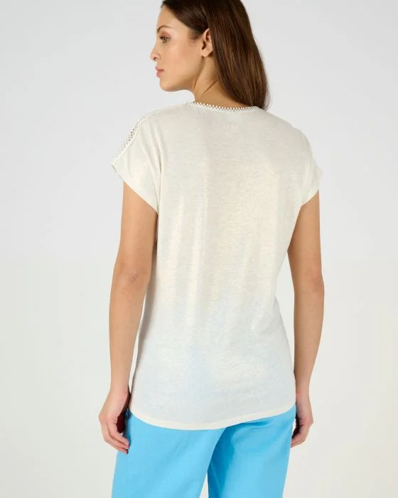 Tee-shirt mélange lin et viscose