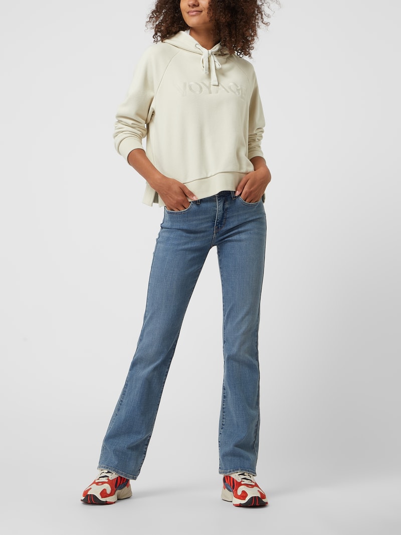 Shaping Bootcut Jeans mit Stretch-Anteil Modell '315' in bleu