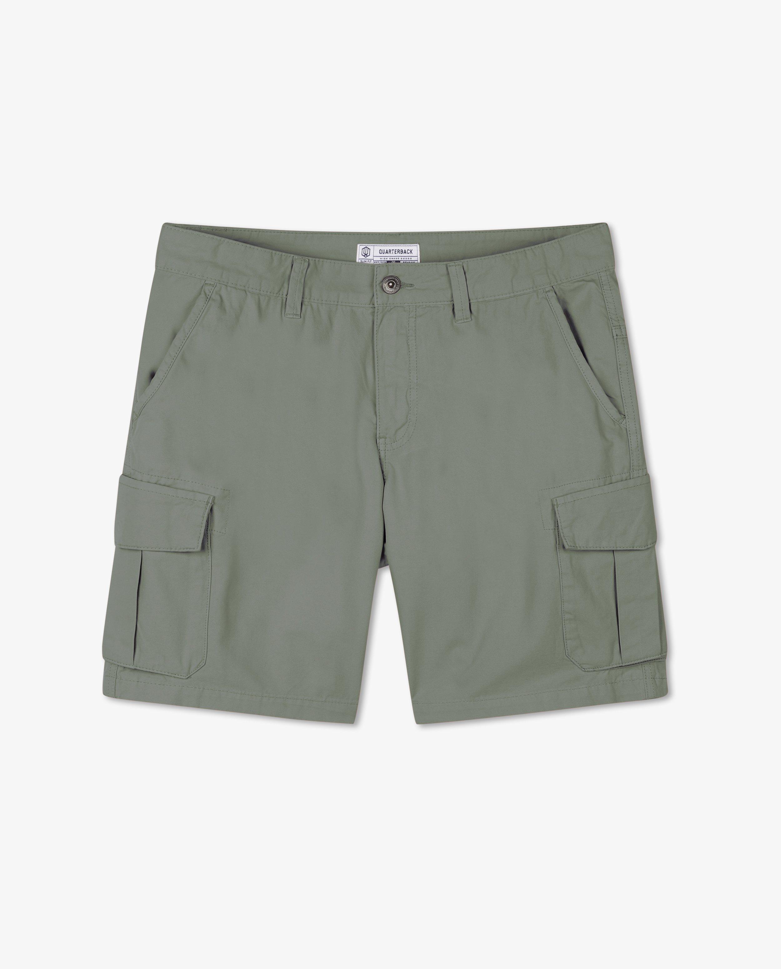Quarterback Bermuda med cargo slim fit Vic ljusgrön