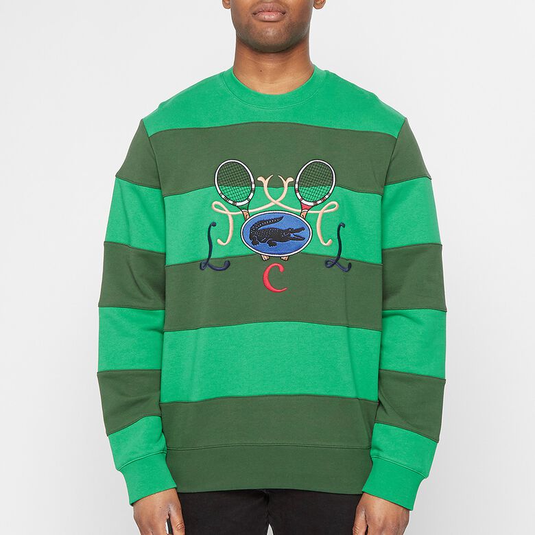 Lacoste 70s Pullover grün