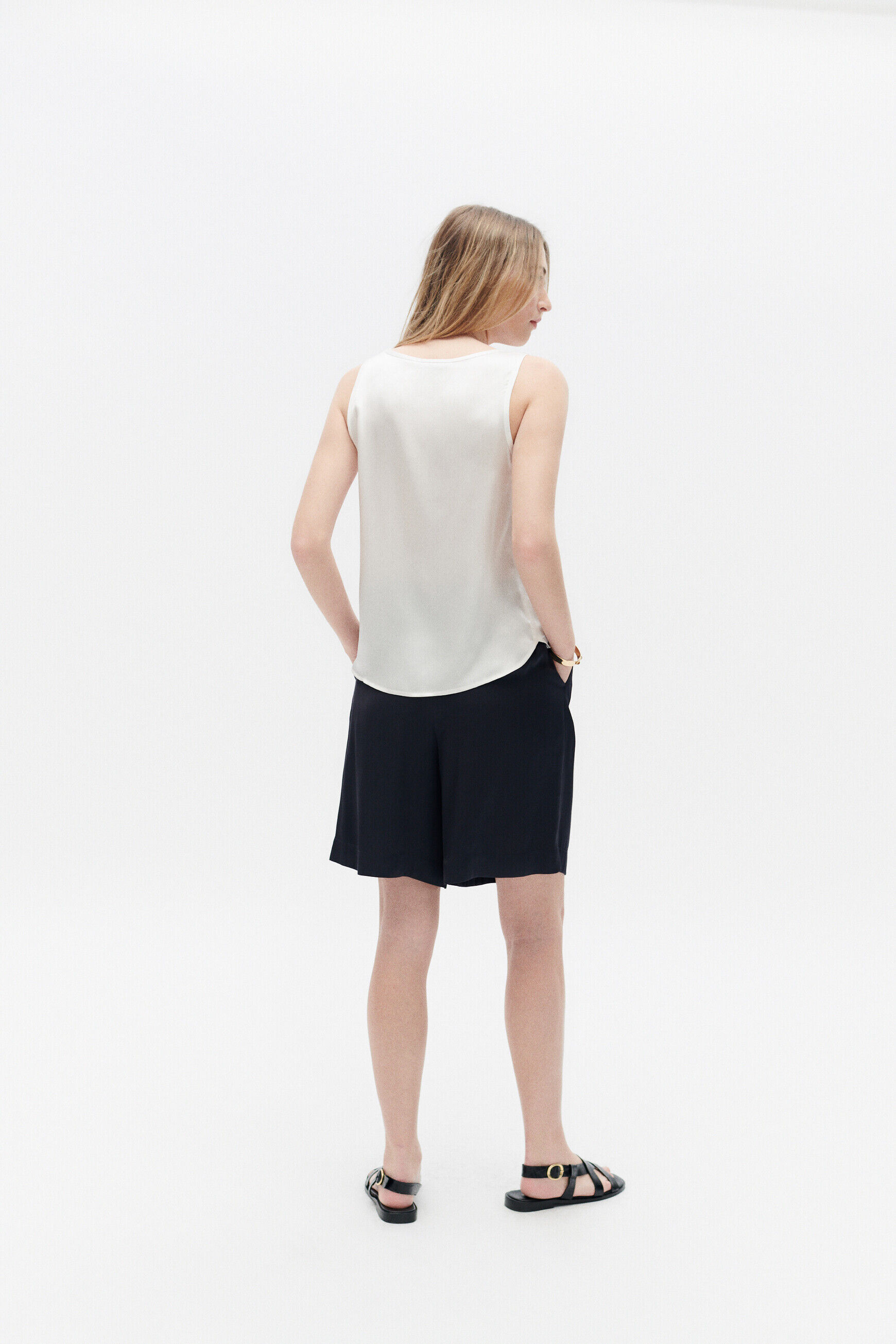 Blouse cmaelle blanc femme