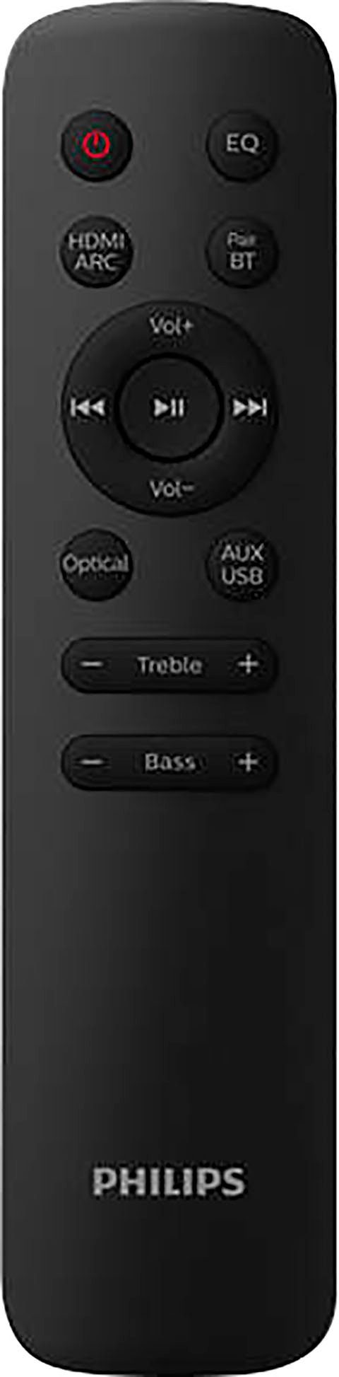 Philips TAB7207/10 2.1 Soundbar (Bluetooth, 260 W, mit kabellosem Subwoofer)