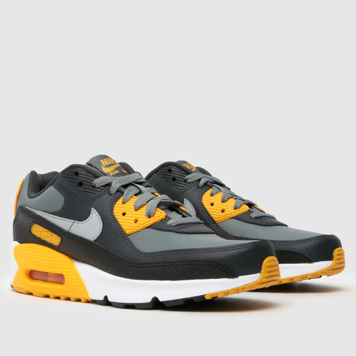Nike grå multifärgade Air Max 90 pojkar/ungdomsskor
