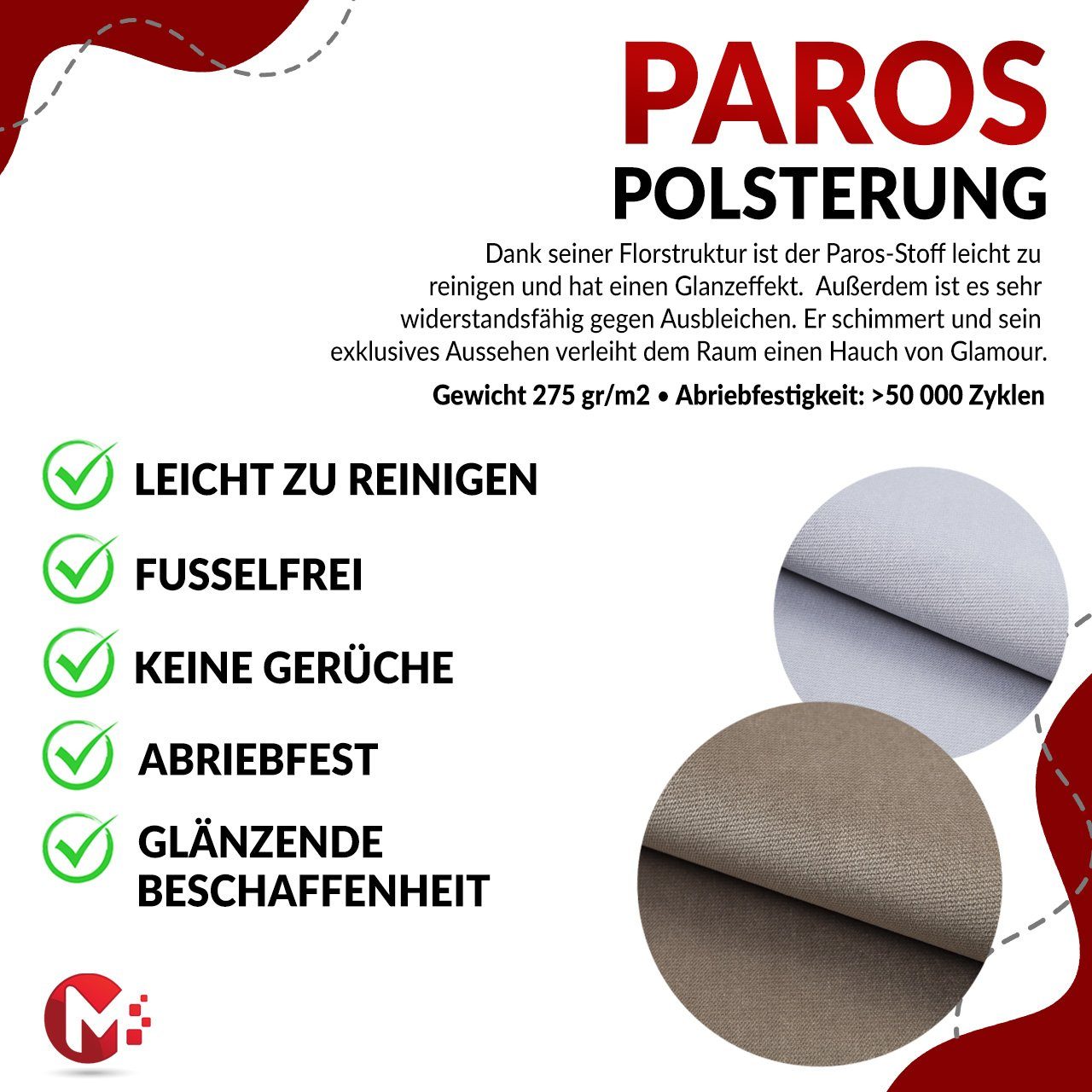 MKS MÖBEL Sofa ELMO 3 2 1, Möbelset mit hohen Beinen, im modischen Stil, Loungemöbel