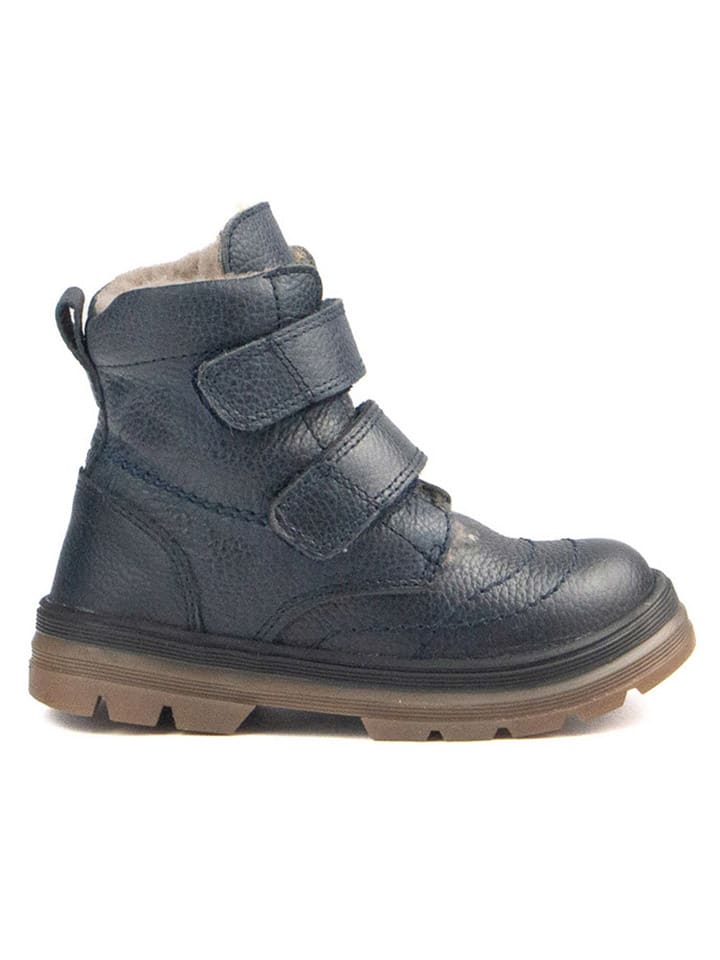 Rap Leder-Winterboots in Dunkelblau günstig kaufen