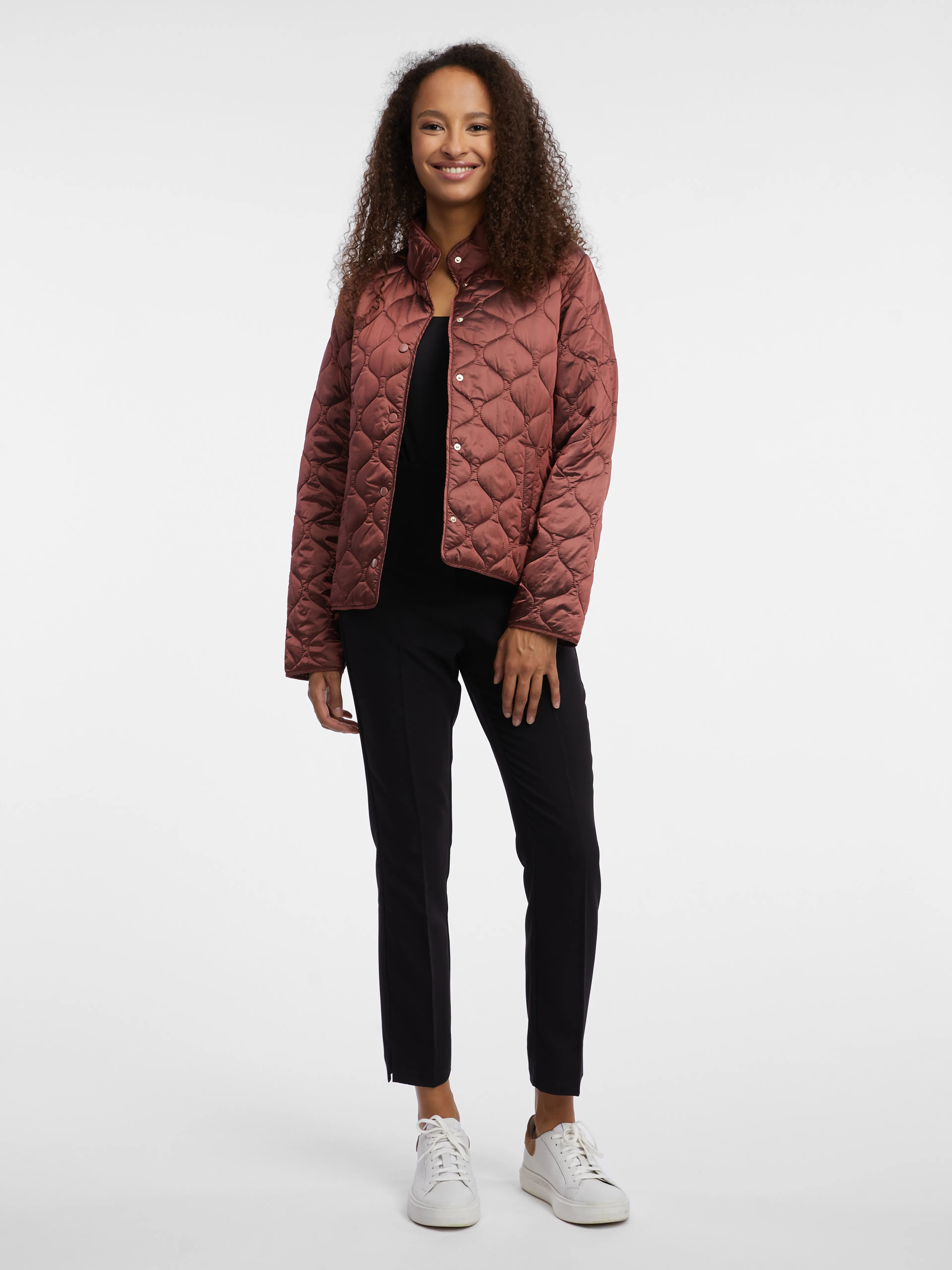 Leichte braune Damen-Steppjacke ORSAY