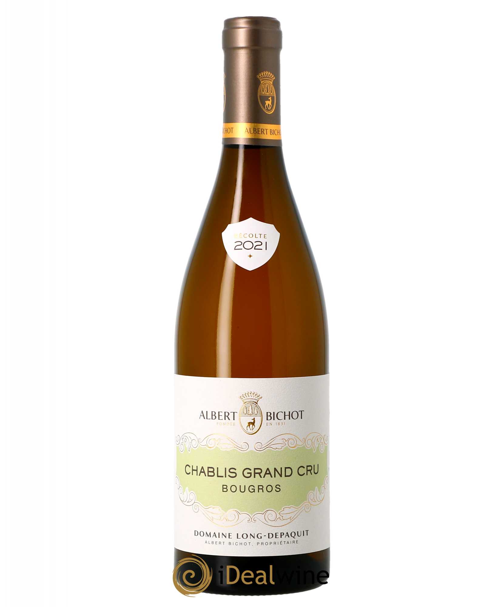 Chablis Grand Cru Bougros Long Depaquit - Albert Bichot (Domaine)  2021 - Lot de 1 Bouteille