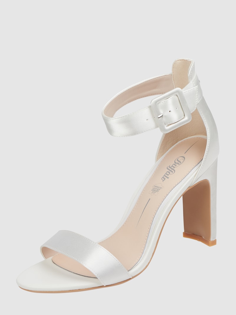 Sandalette aus Satin Modell 'Lorena' in offwhite