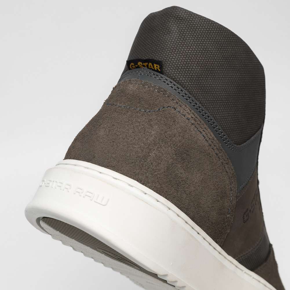 G-STAR RAW ROCUP II Mid Herren Leder Sneaker 2242 007716 GRY