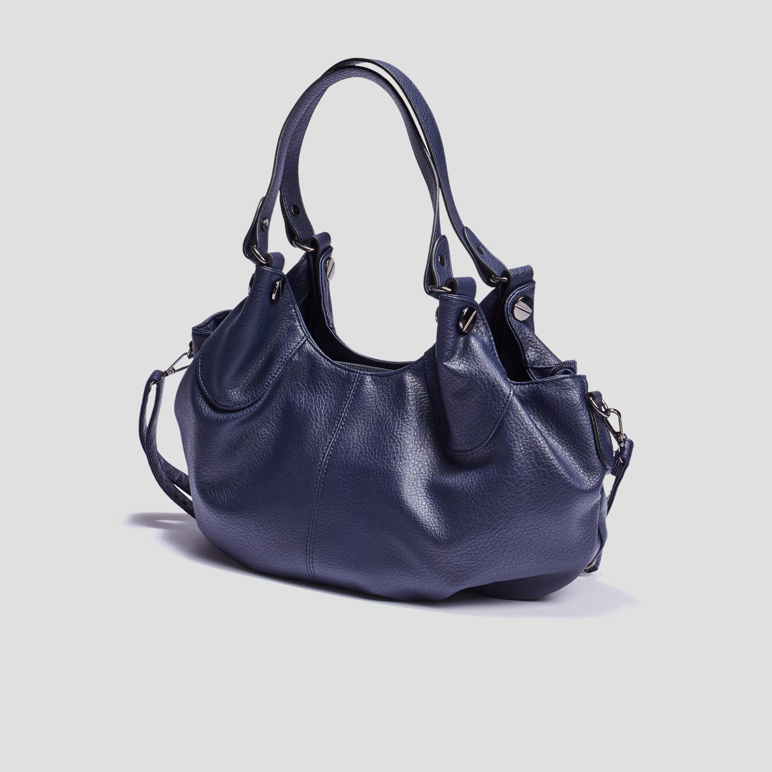 Sac porté-épaule bleu foncé femme | La Halle