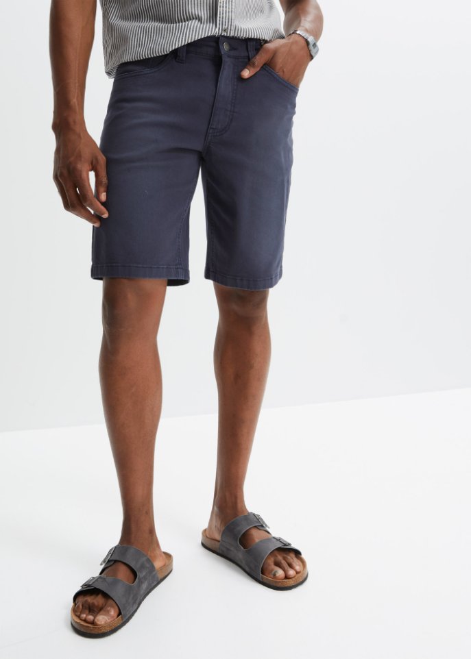 Coloured Stretch-Bermuda, Regular Fit