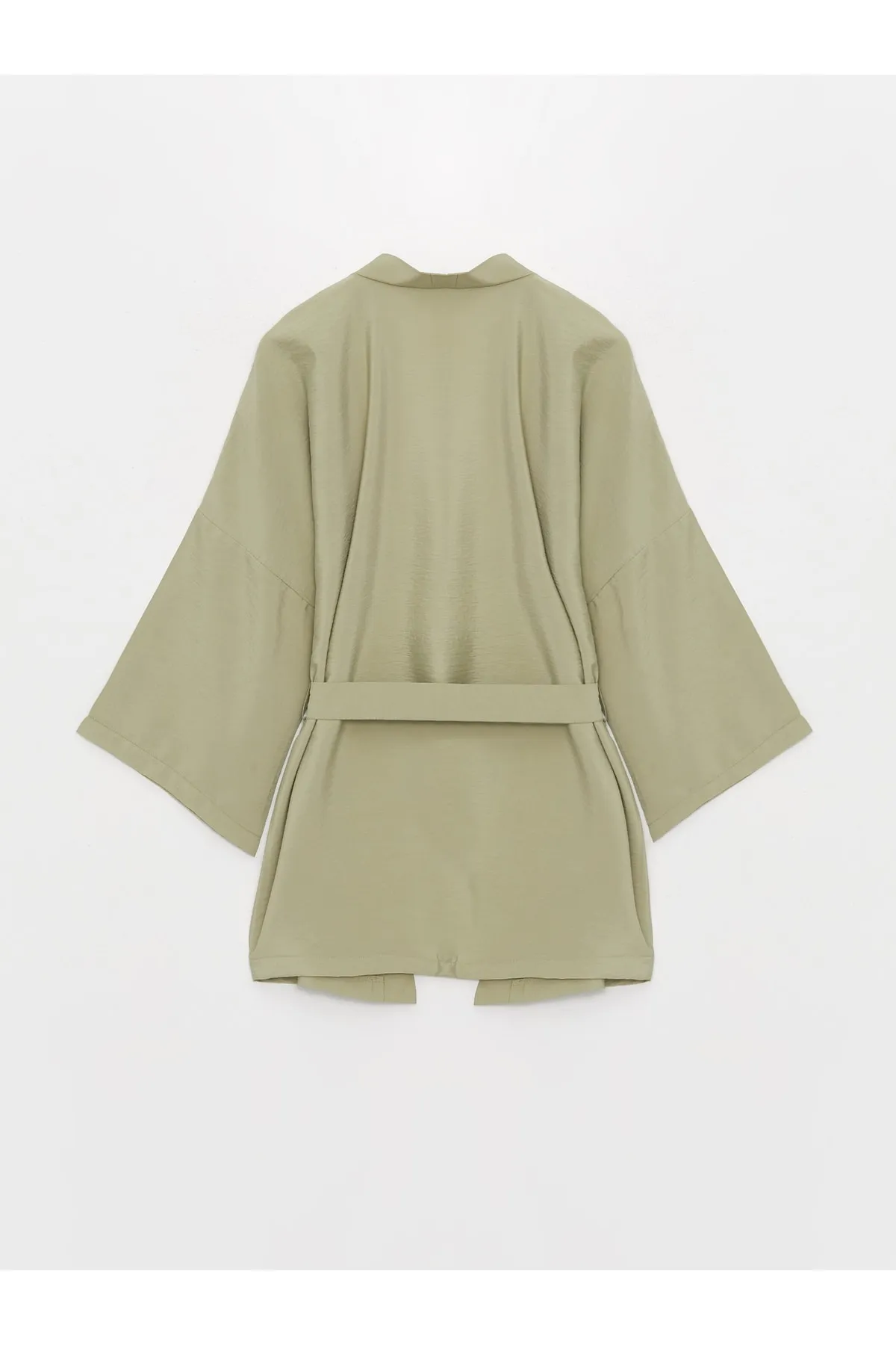LC Waikiki  Schalkragen Unifarbener Oversize Damen Kimono