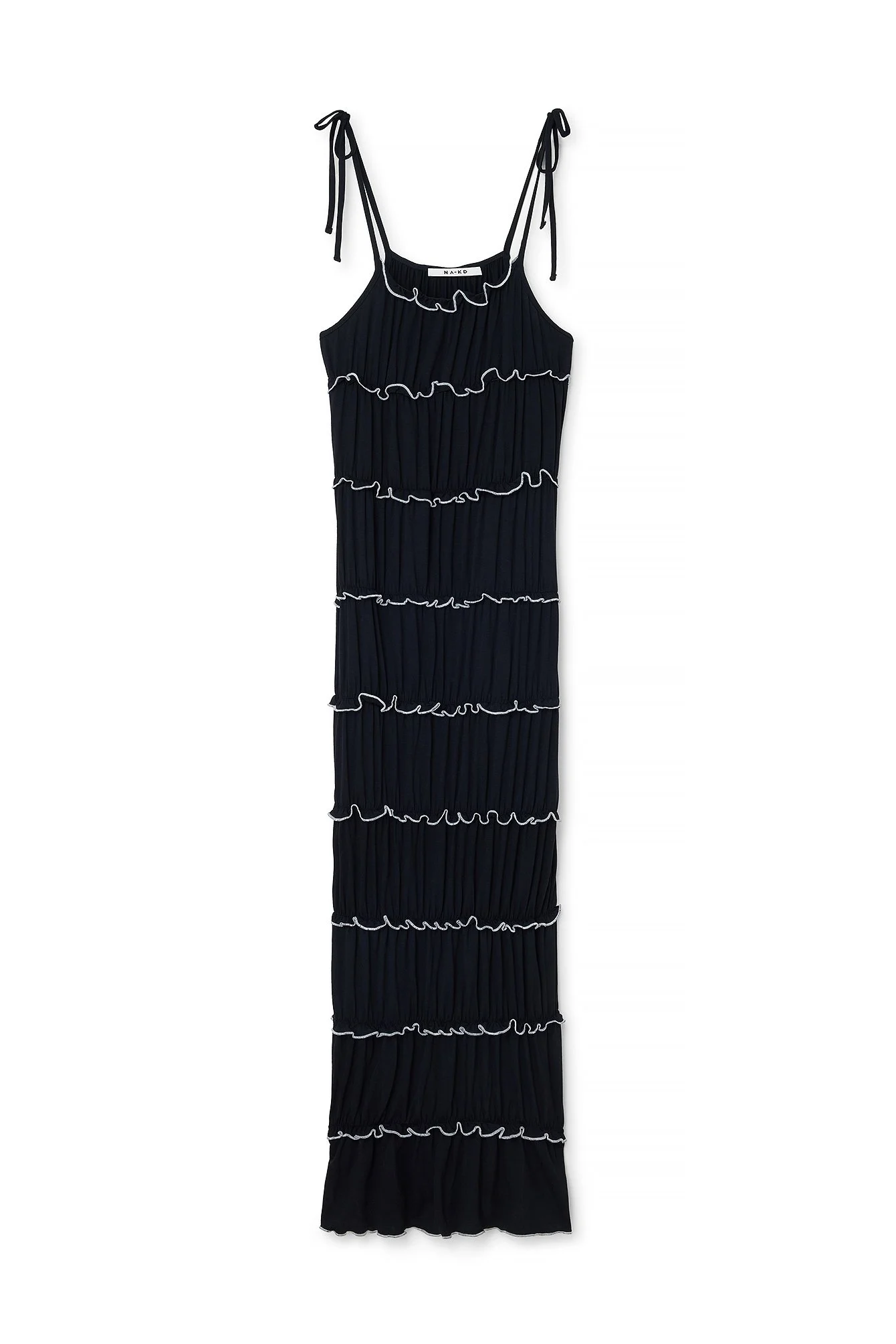 Midikleid mit Rüschendetail