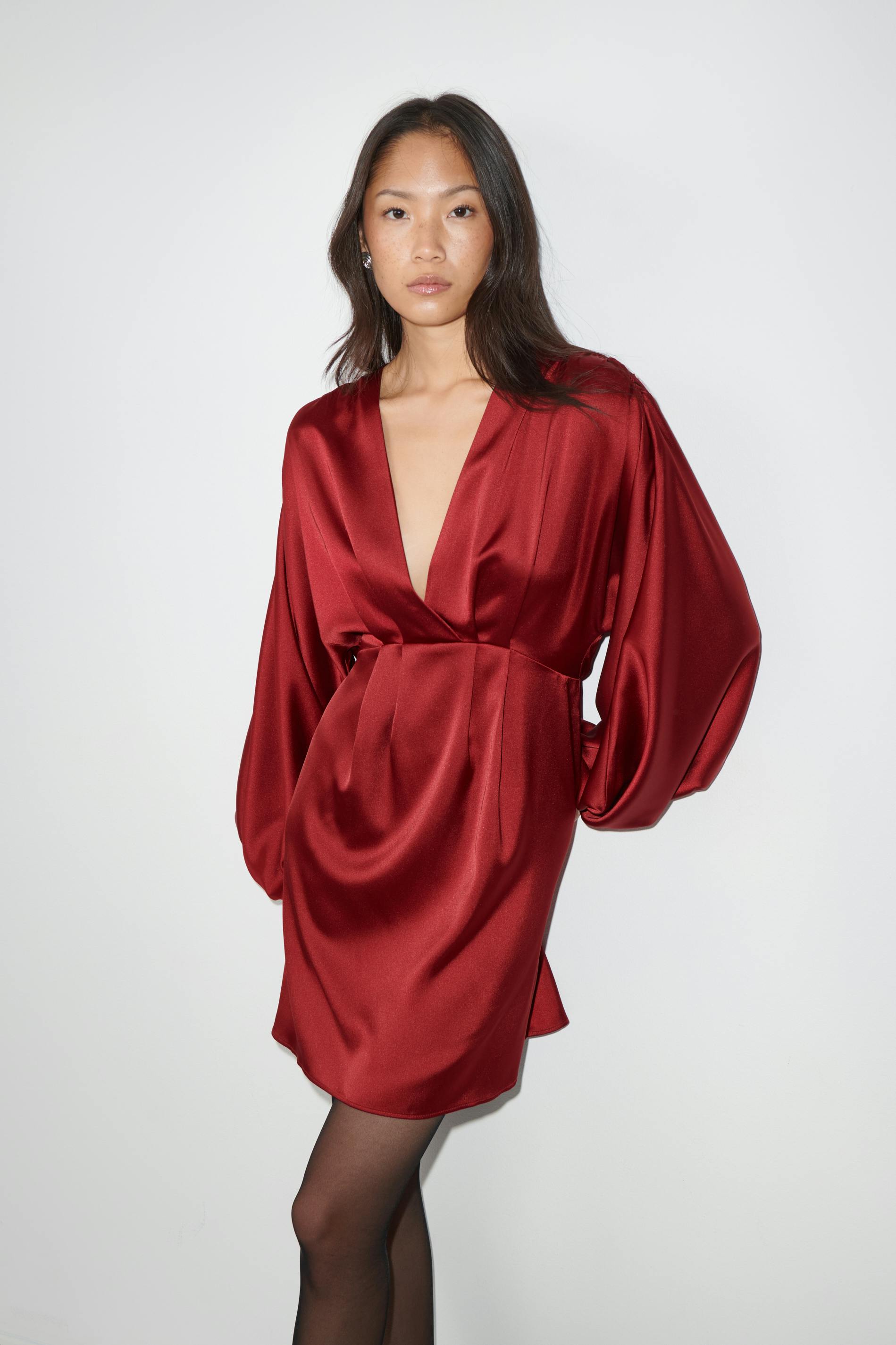 Satin mini dress