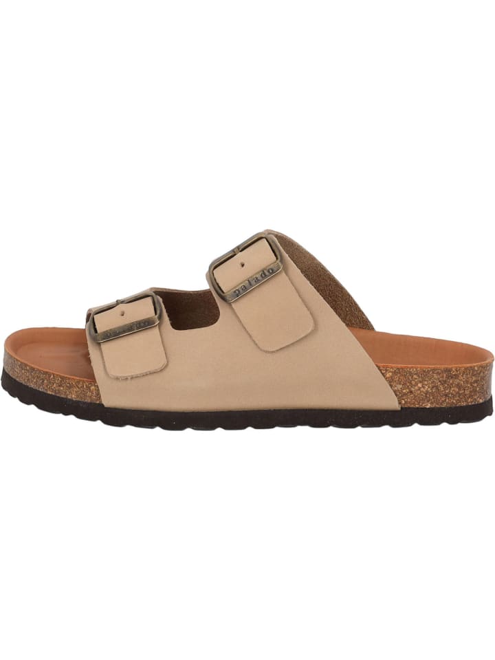 palado Pantoletten in taupe leder günstig kaufen