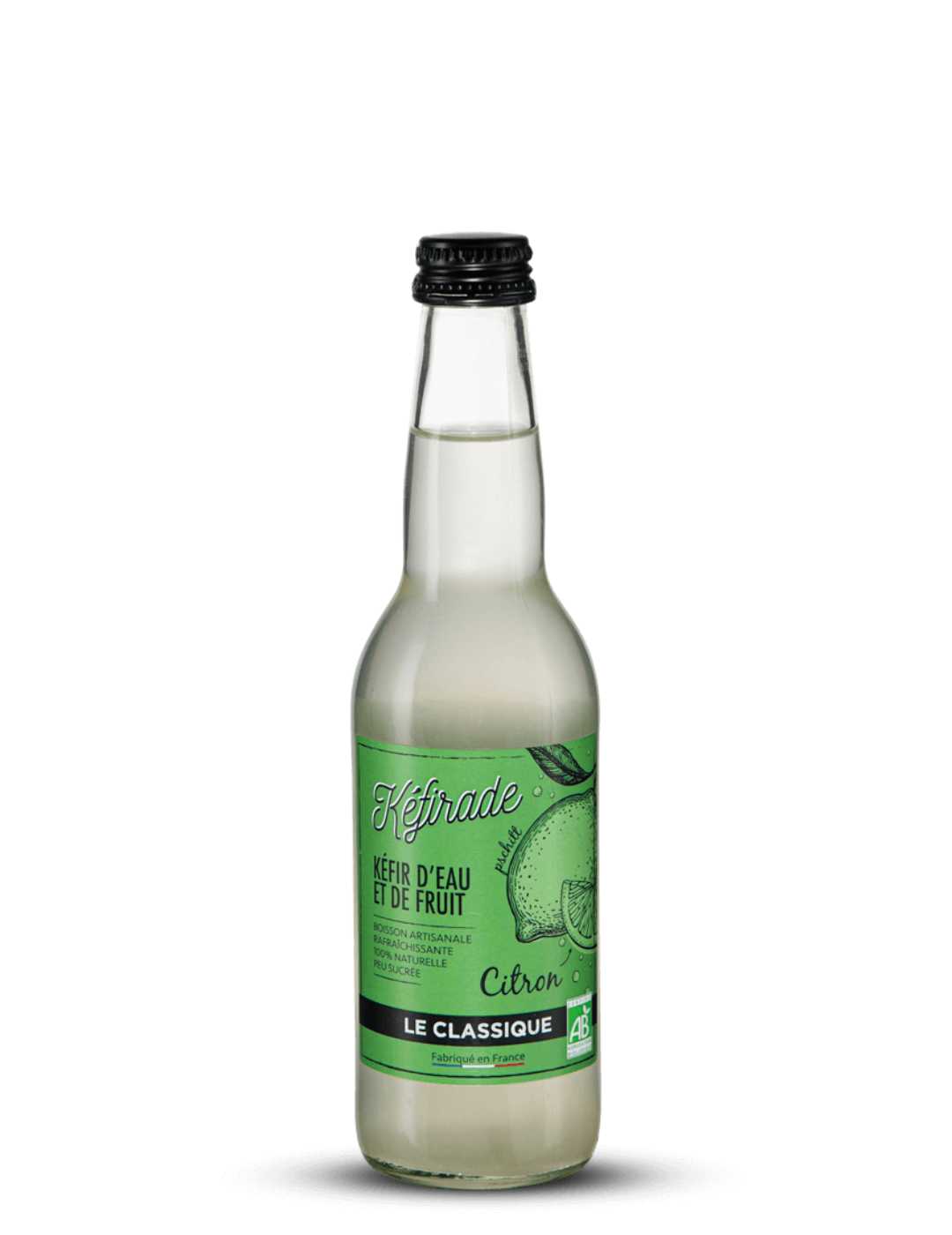 Kéfirade : Kéfir de fruit au citron bio - Gueule de joie 0° |  33 cl