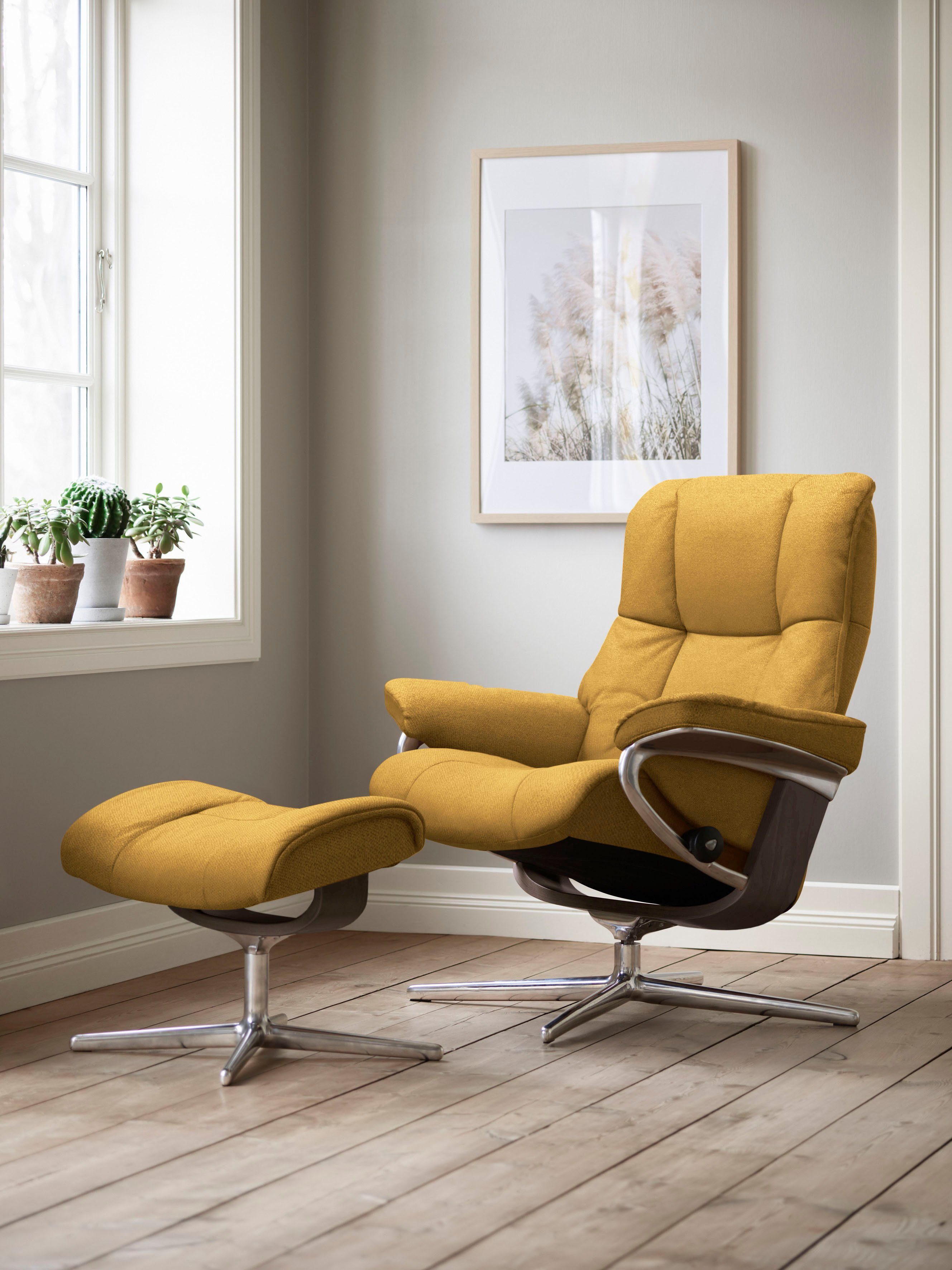 Stressless® Relaxsessel Mayfair, mit Cross Base, Größe S, M & L, Holzakzent Wenge
