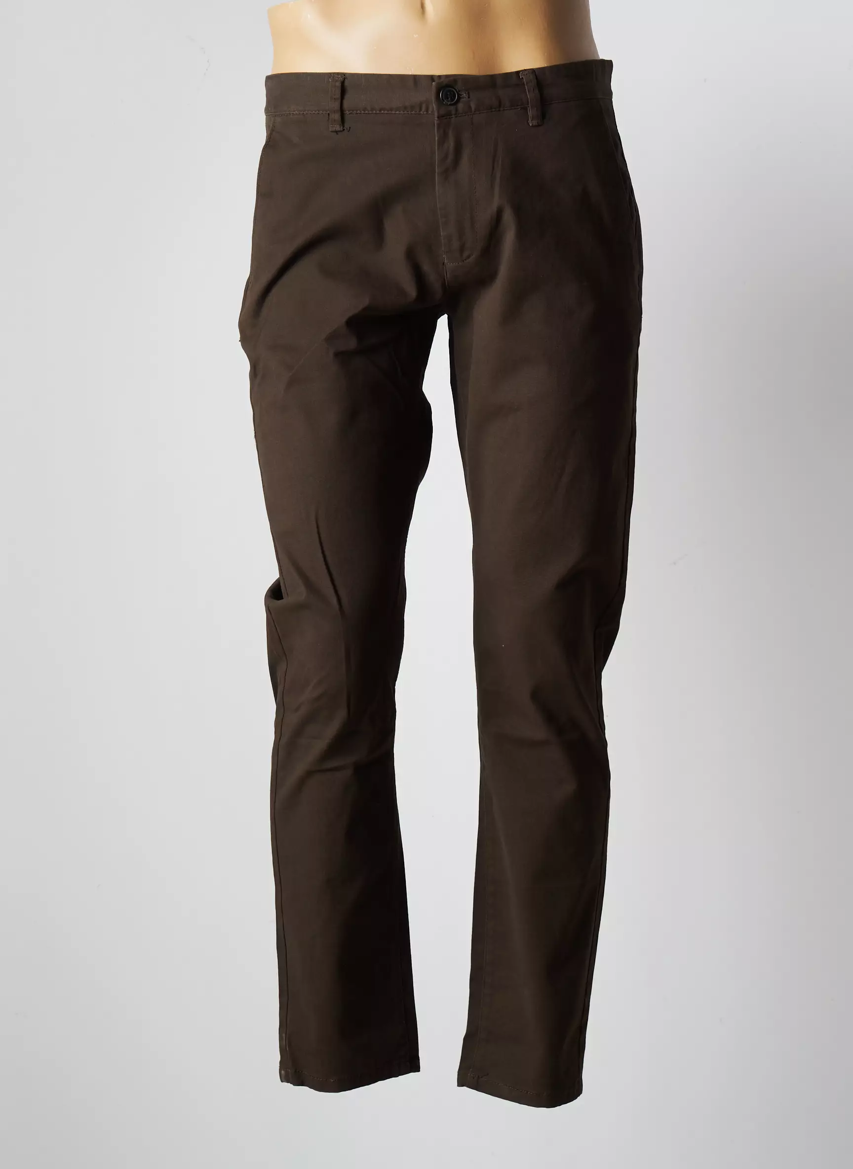Y Two Jeans Pantalons Chino Homme couleur marron