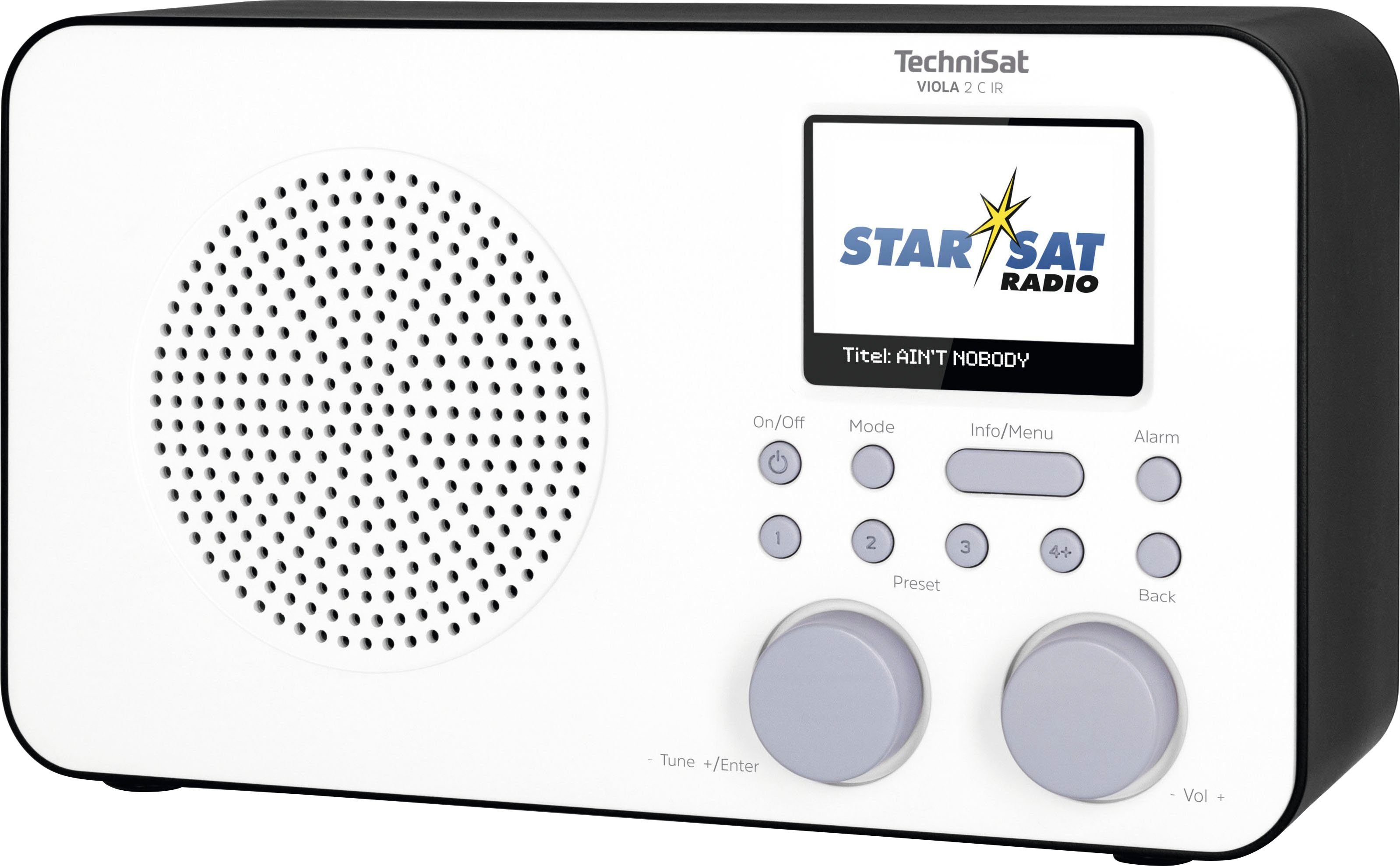 TechniSat VIOLA 2 C IR Tragbares Internet-Radio (Digitalradio (DAB), Internetradio, UKW mit RDS, mit DAB+, Farbdisplay, Akku)