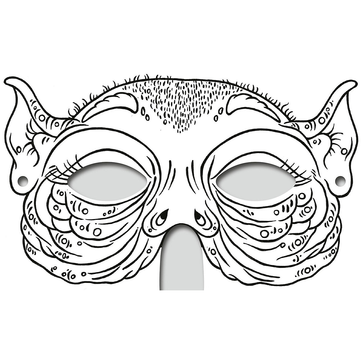 Abenteuer-Masken zum Ausmalen