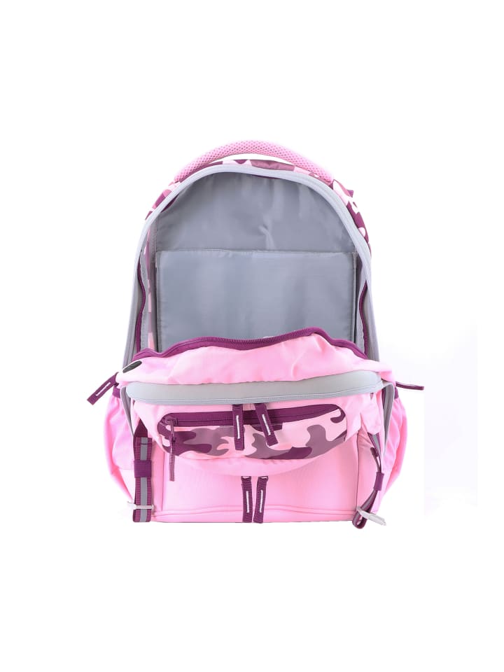 2Be Schulrucksack in pink-weinrot günstig kaufen onesize