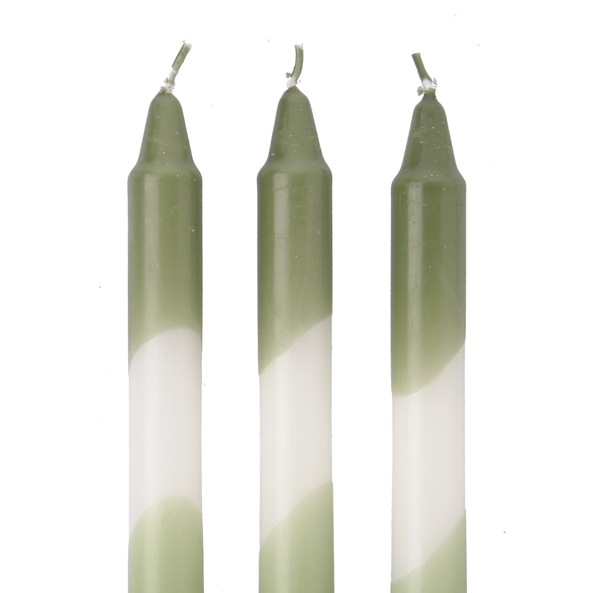 3 Stabkerzen mit Farbverlauf